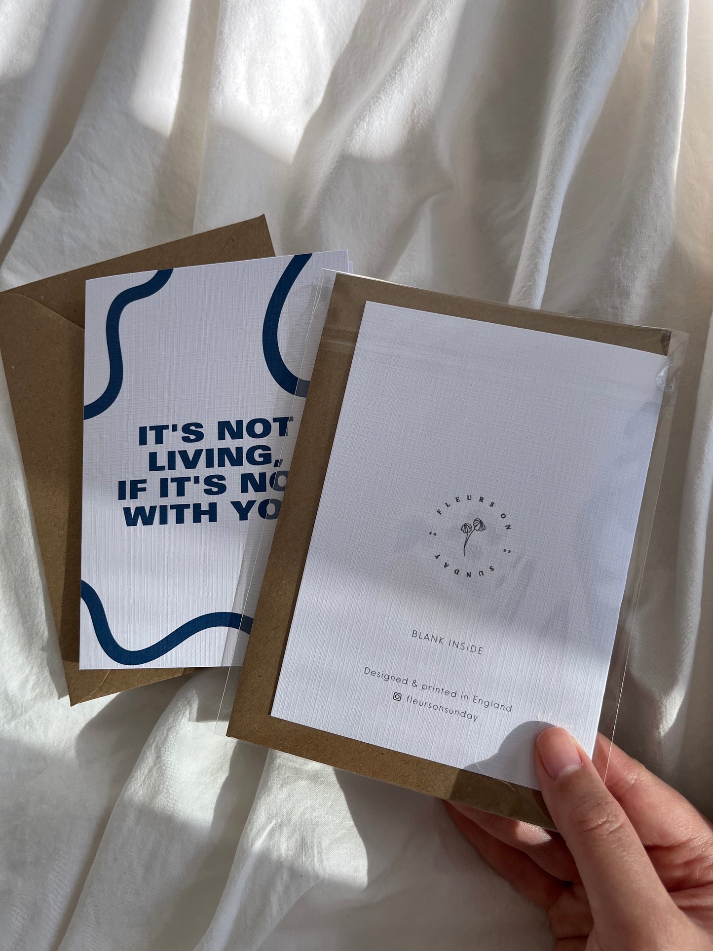 It's Not Living, If It's Not With You Greeting Card