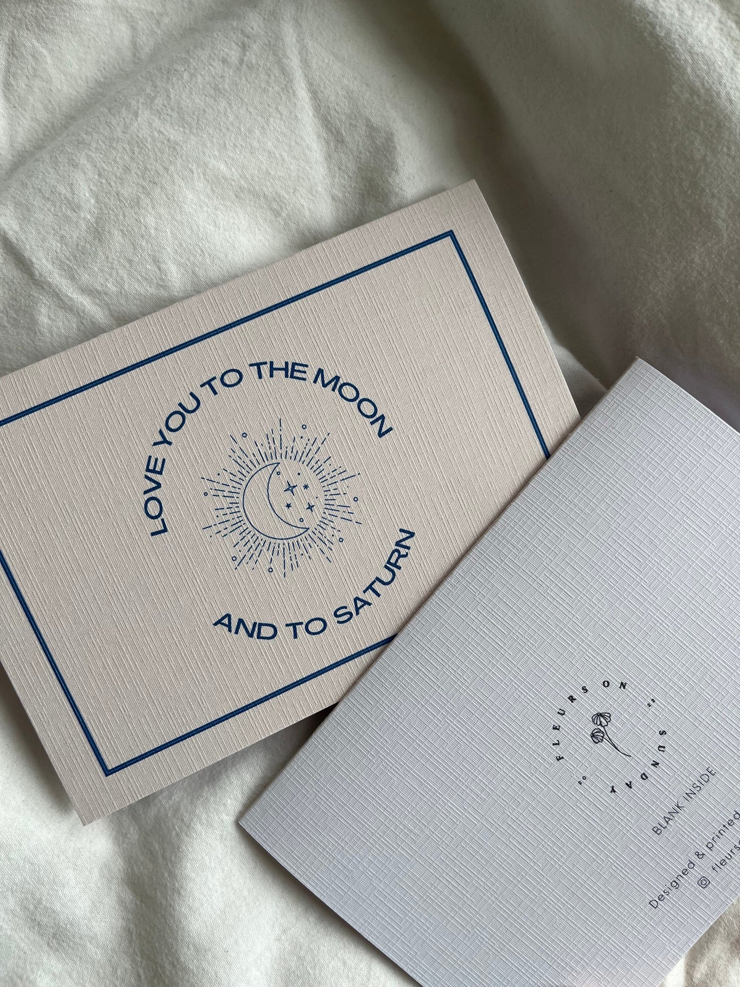 Love You To The Moon And To Saturn Card | TS Folklore Card