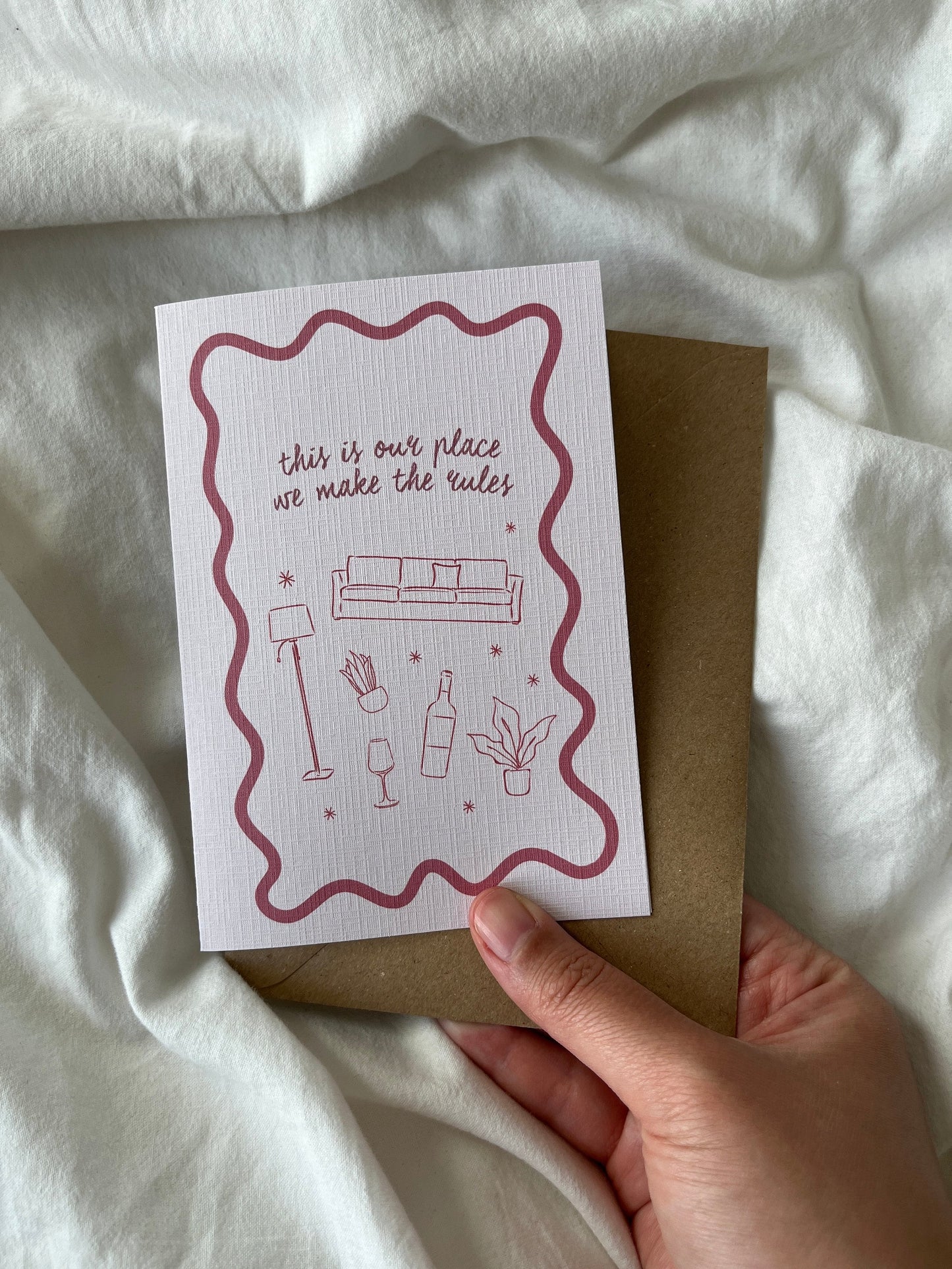 This Is Our Place We Make The Rules Greeting Card | TS Inspired Card