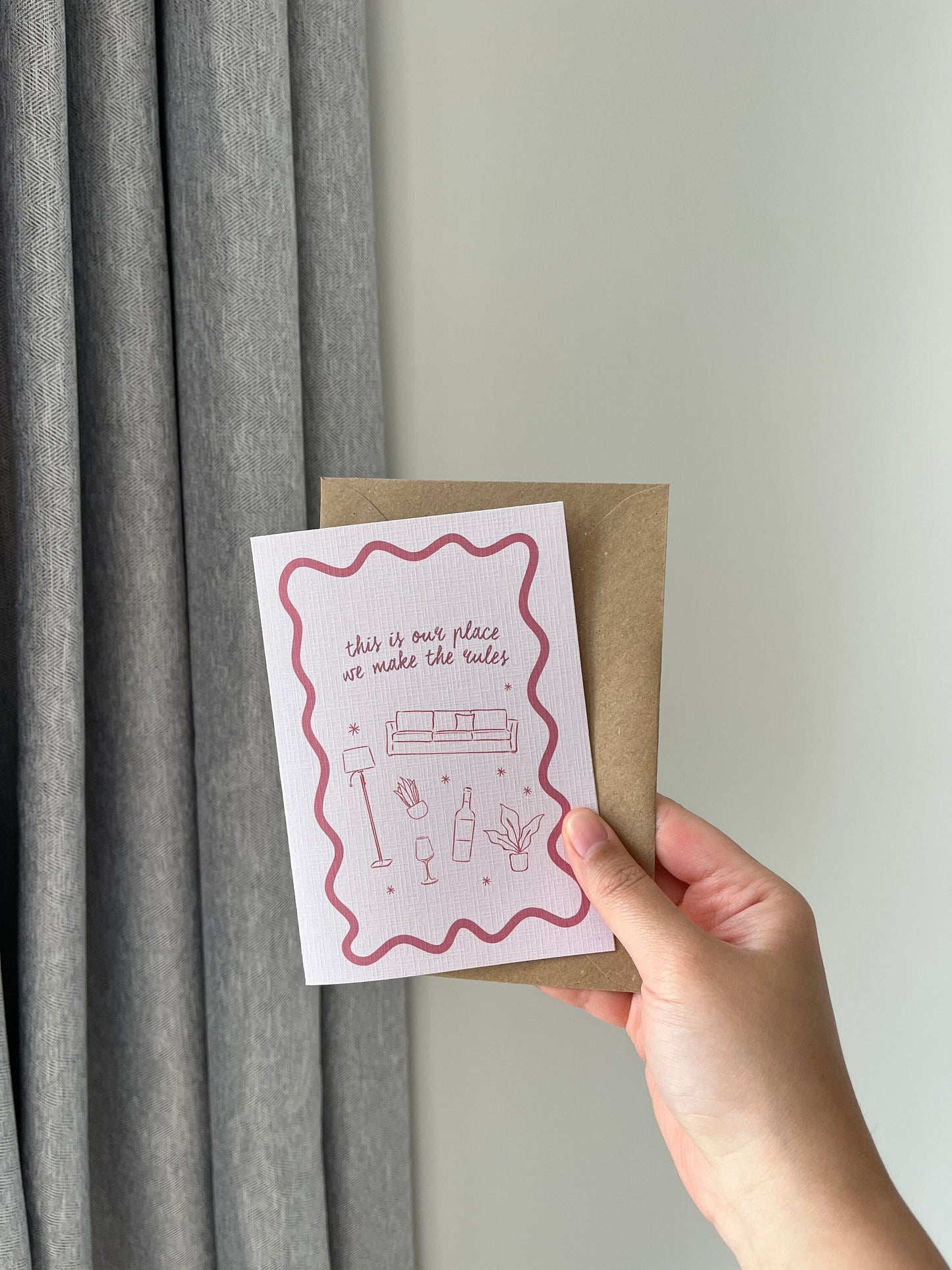 This Is Our Place We Make The Rules Greeting Card | TS Inspired Card