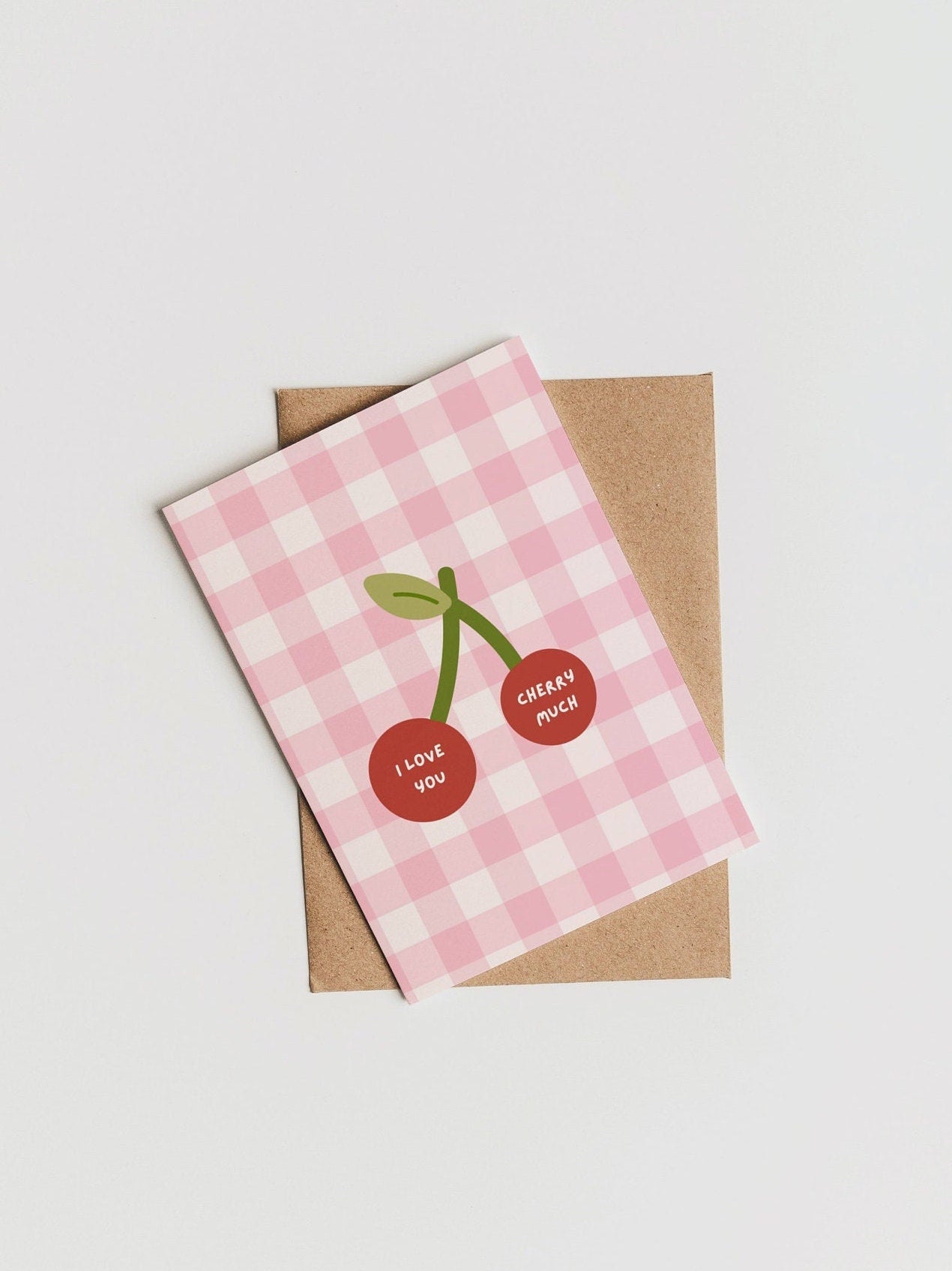 I Love You Cherry Much Card | Cherry Greeting Card