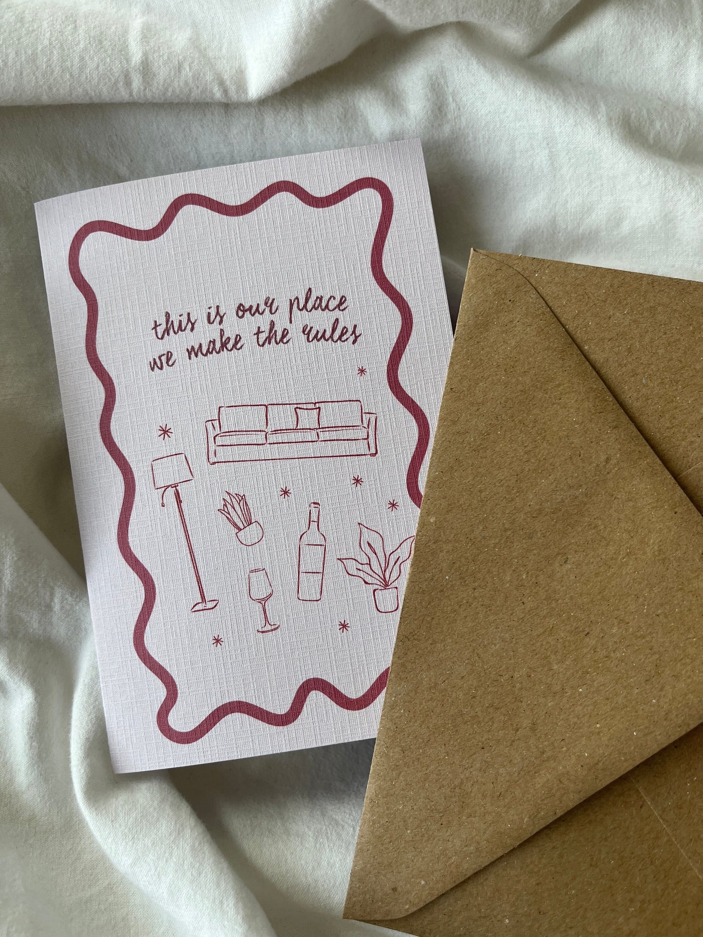 This Is Our Place We Make The Rules Greeting Card | TS Inspired Card