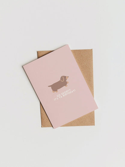 Daschund Greeting Card | Sausage Dog Birthday Card