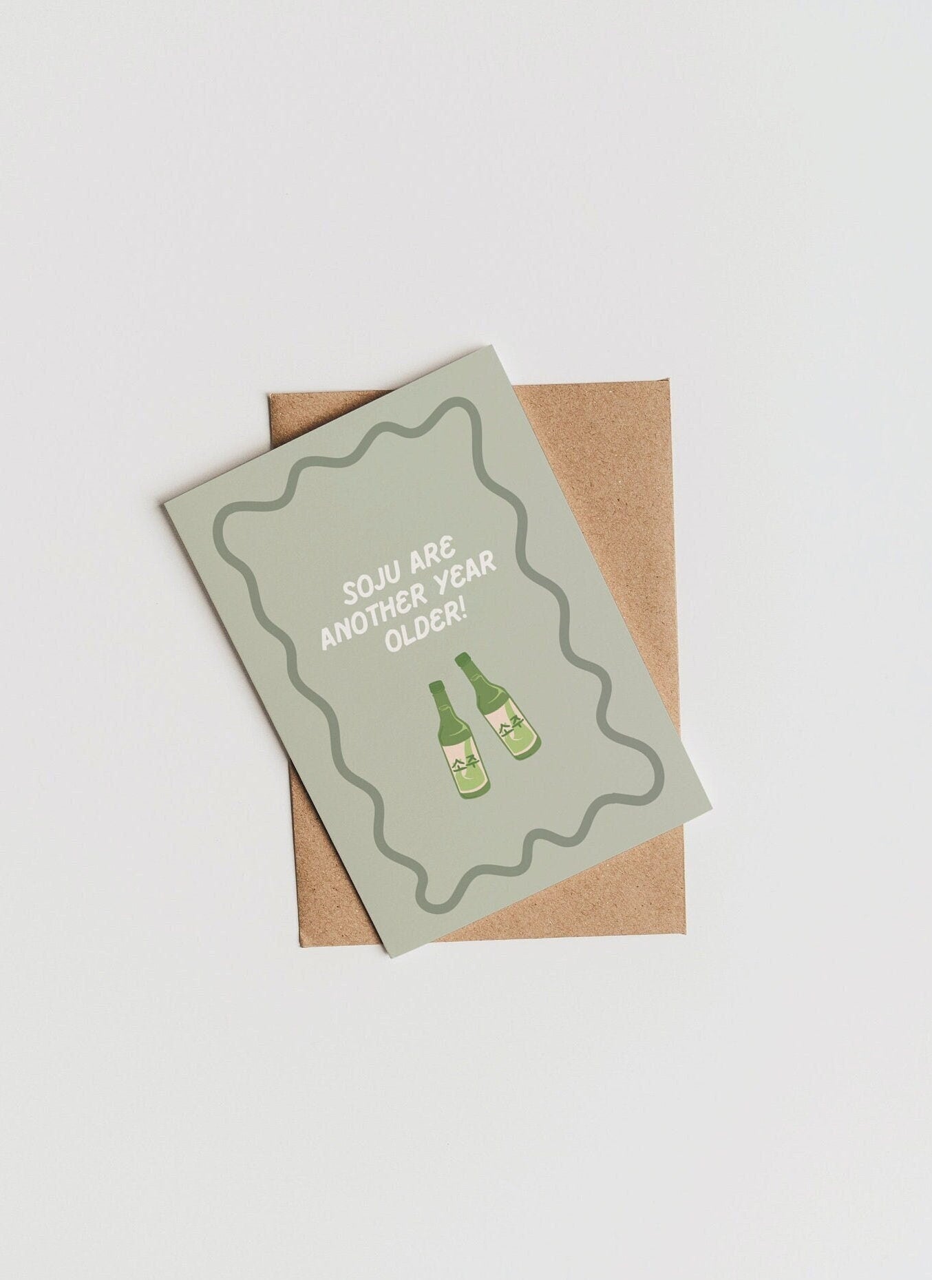 Korean Soju Birthday Card | Soju Pun Card