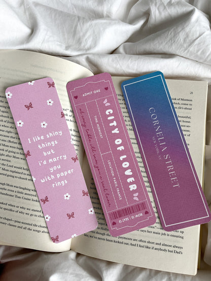 Lover Bookmark | Cornelia Street & Paper Rings Bookmark