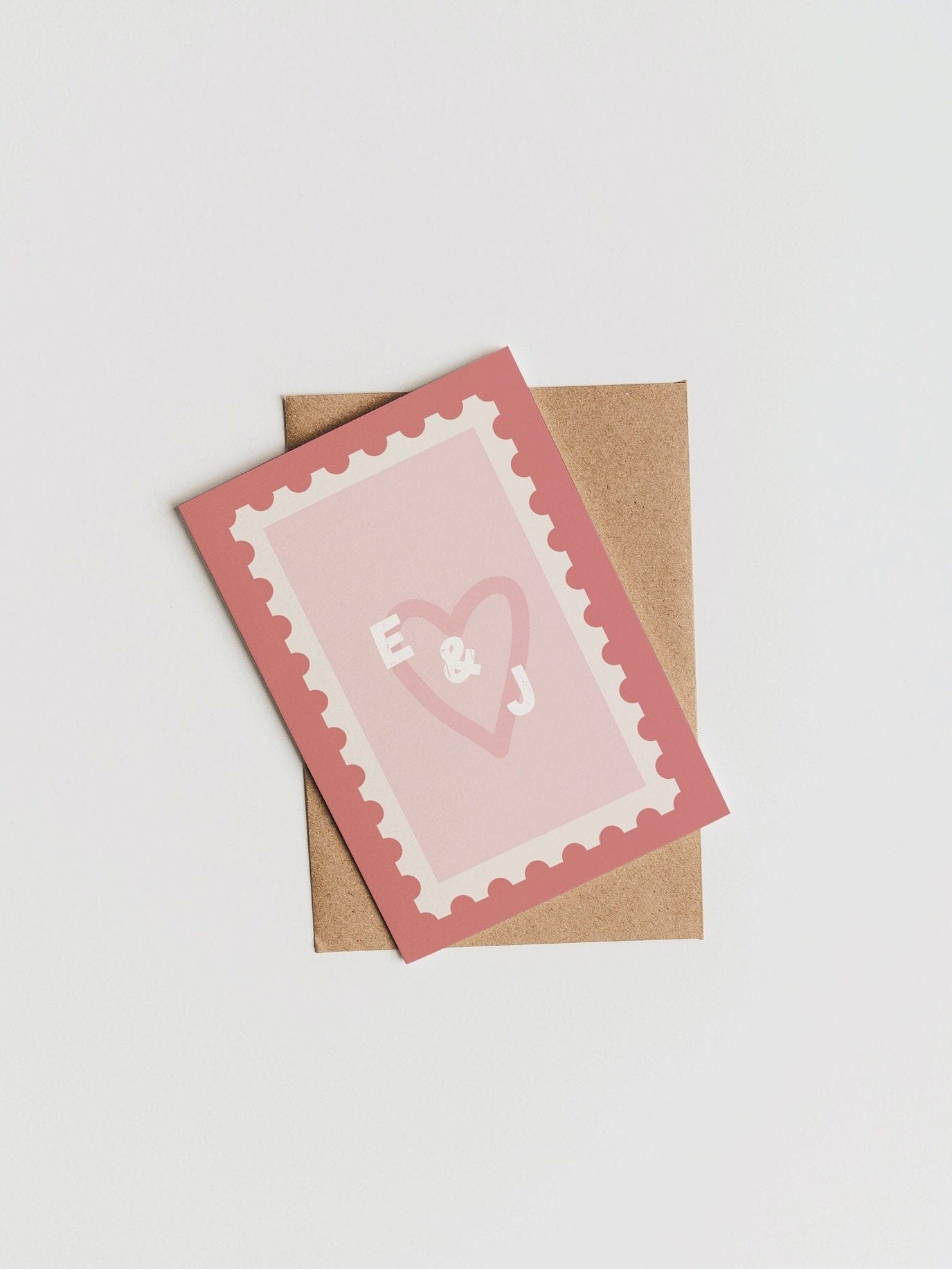 Personalised Initials Wedding Engagement Card | Wedding Card