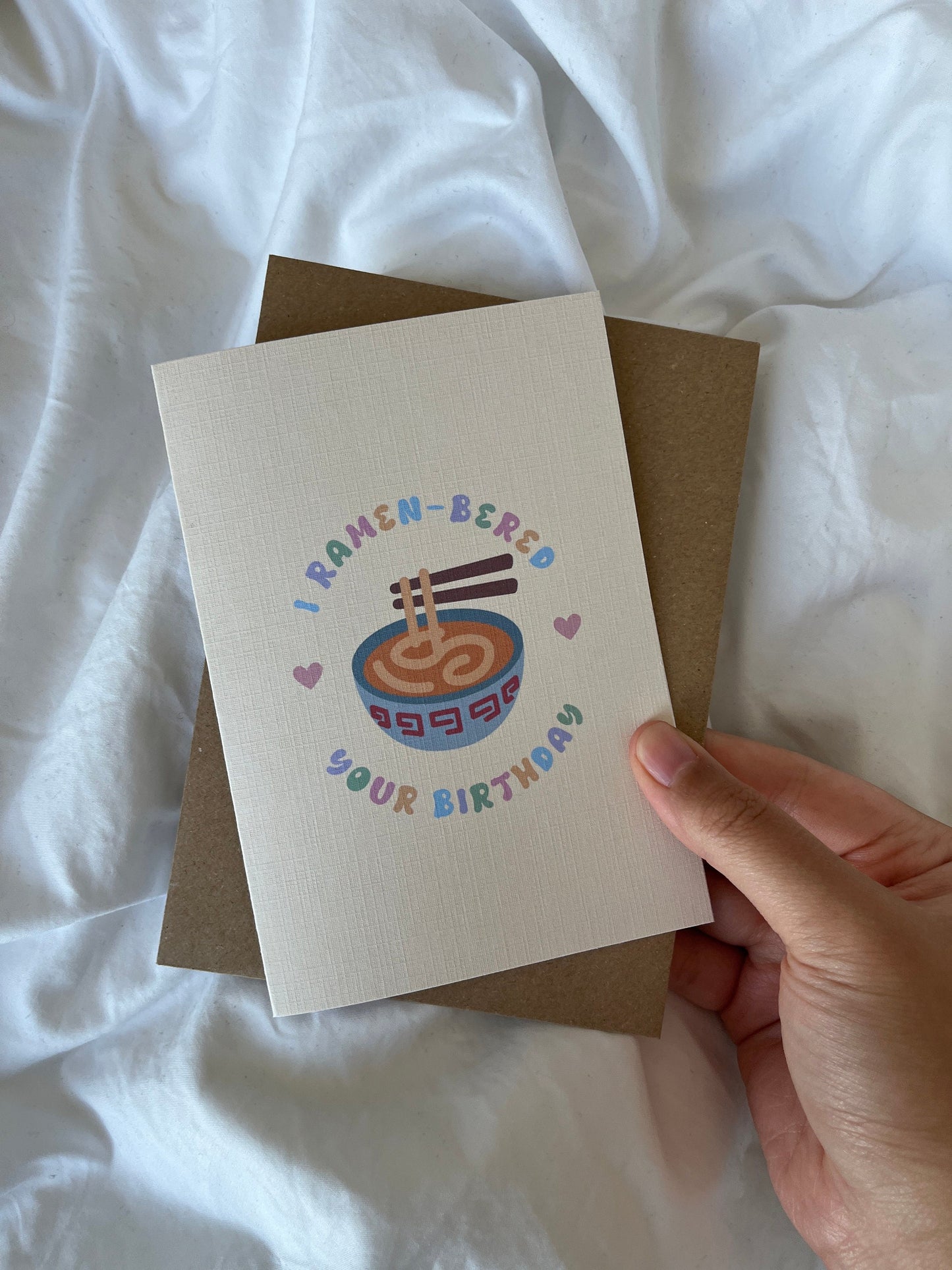 Ramen Birthday Card | Ramen Lover | I Ramen-bered Your Birthday Card