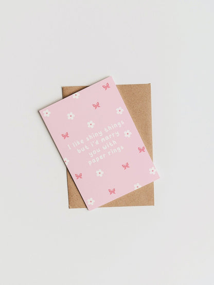 Paper Rings Card | Paper Rings
