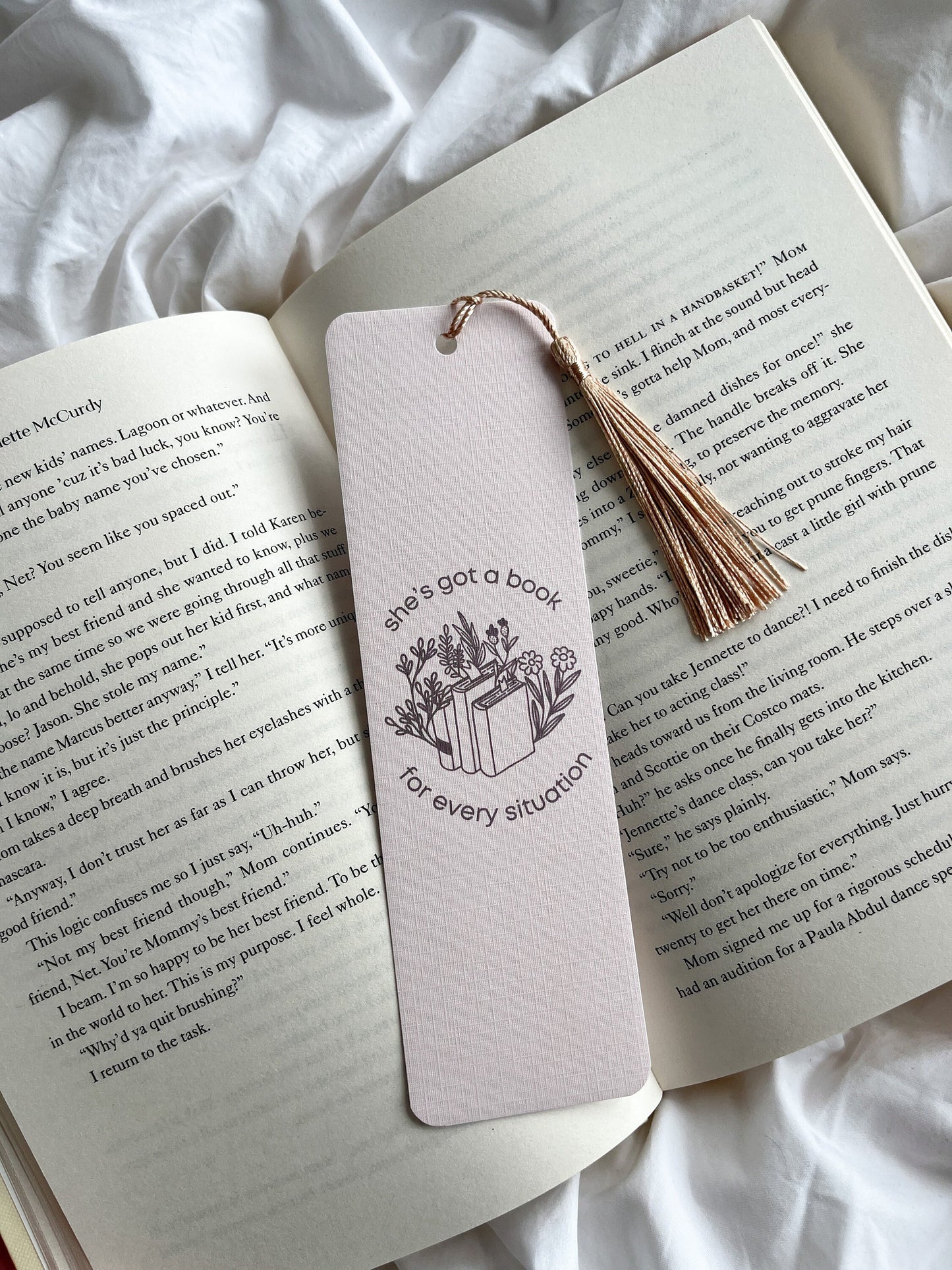 She's Got A Book For Every Situation Bookmark