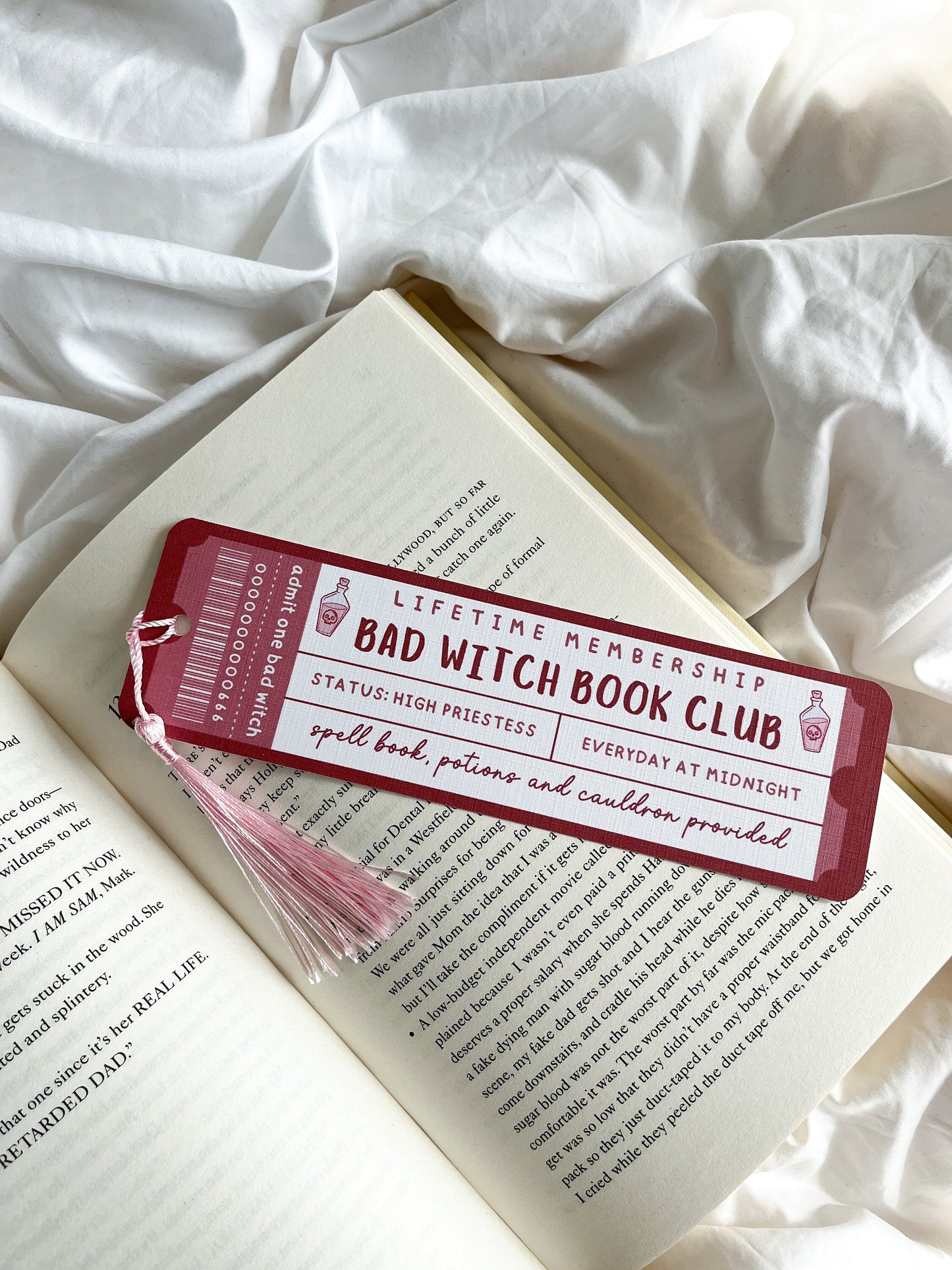 Bad Witch Book Club Bookmark Ticket