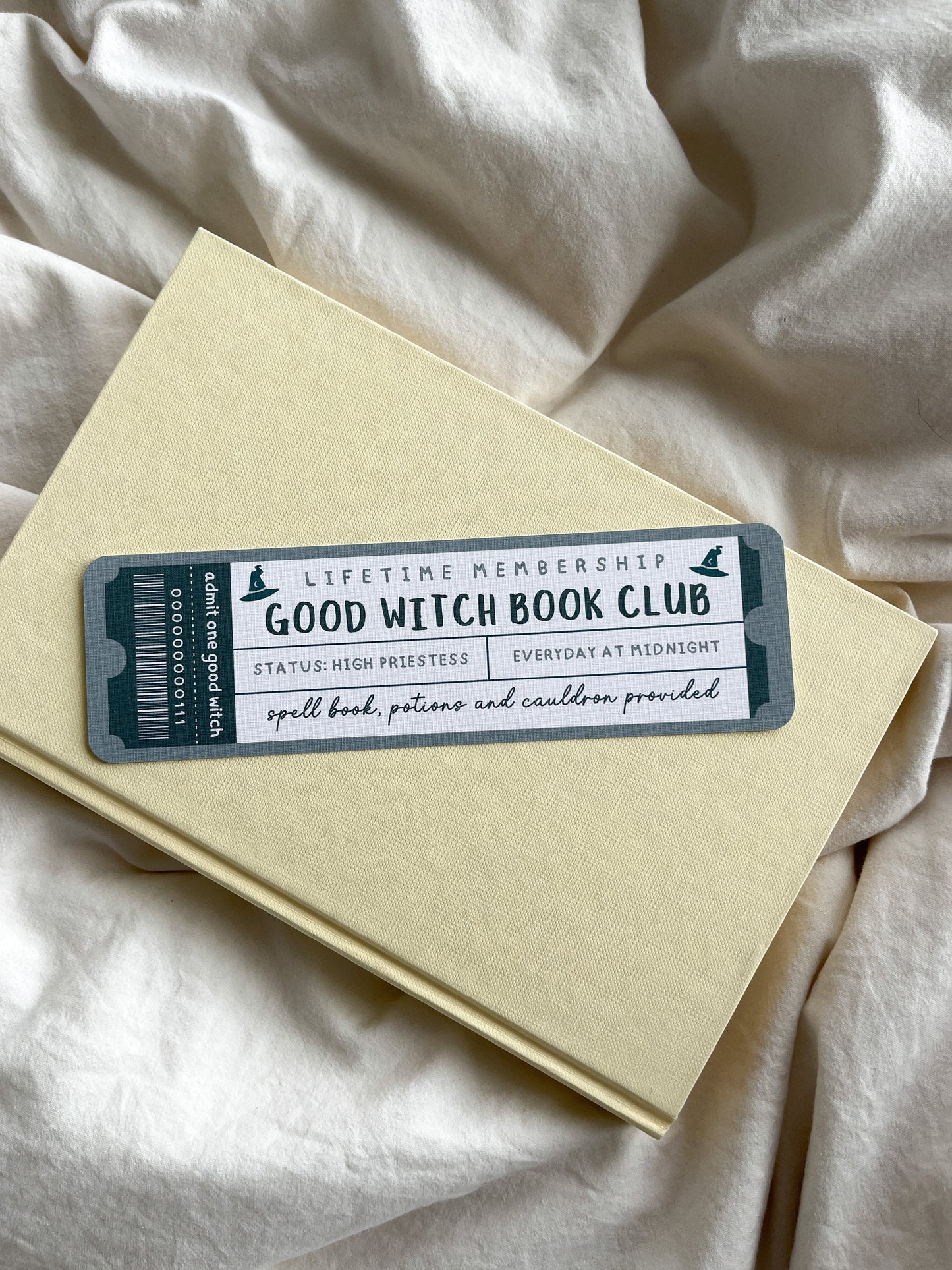 Good Witch Book Club Bookmark Ticket