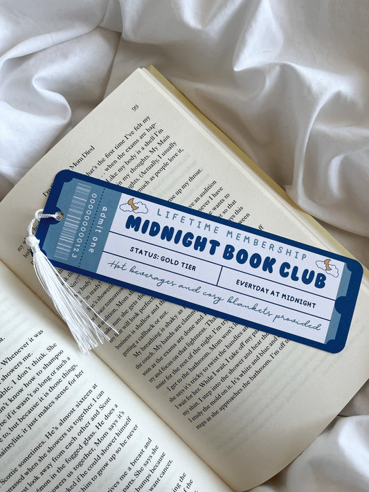 Midnight Book Club Bookmark Ticket