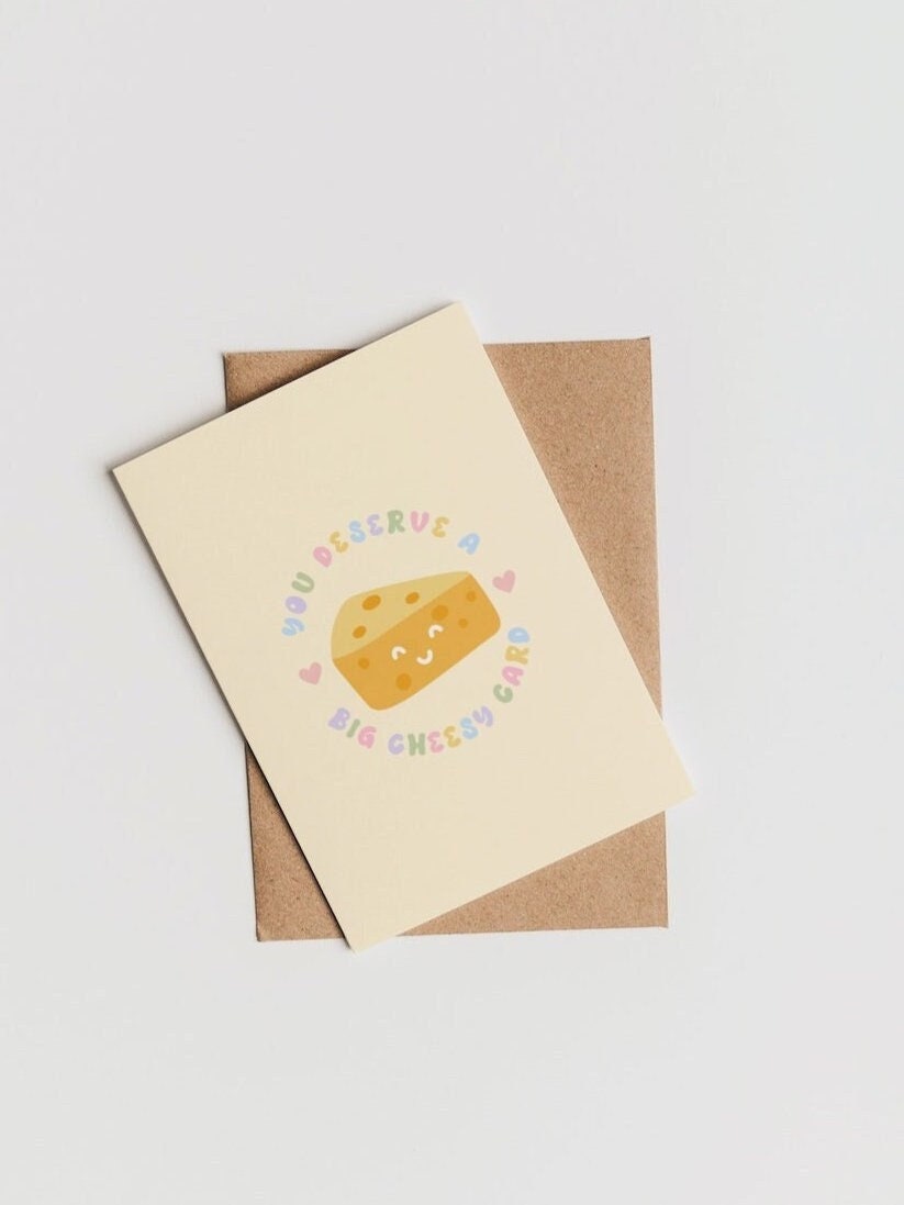 Cheesy Card | Cheese Lovers | Birthday Card | Love Card | Congratulations Card | Cheese Pun