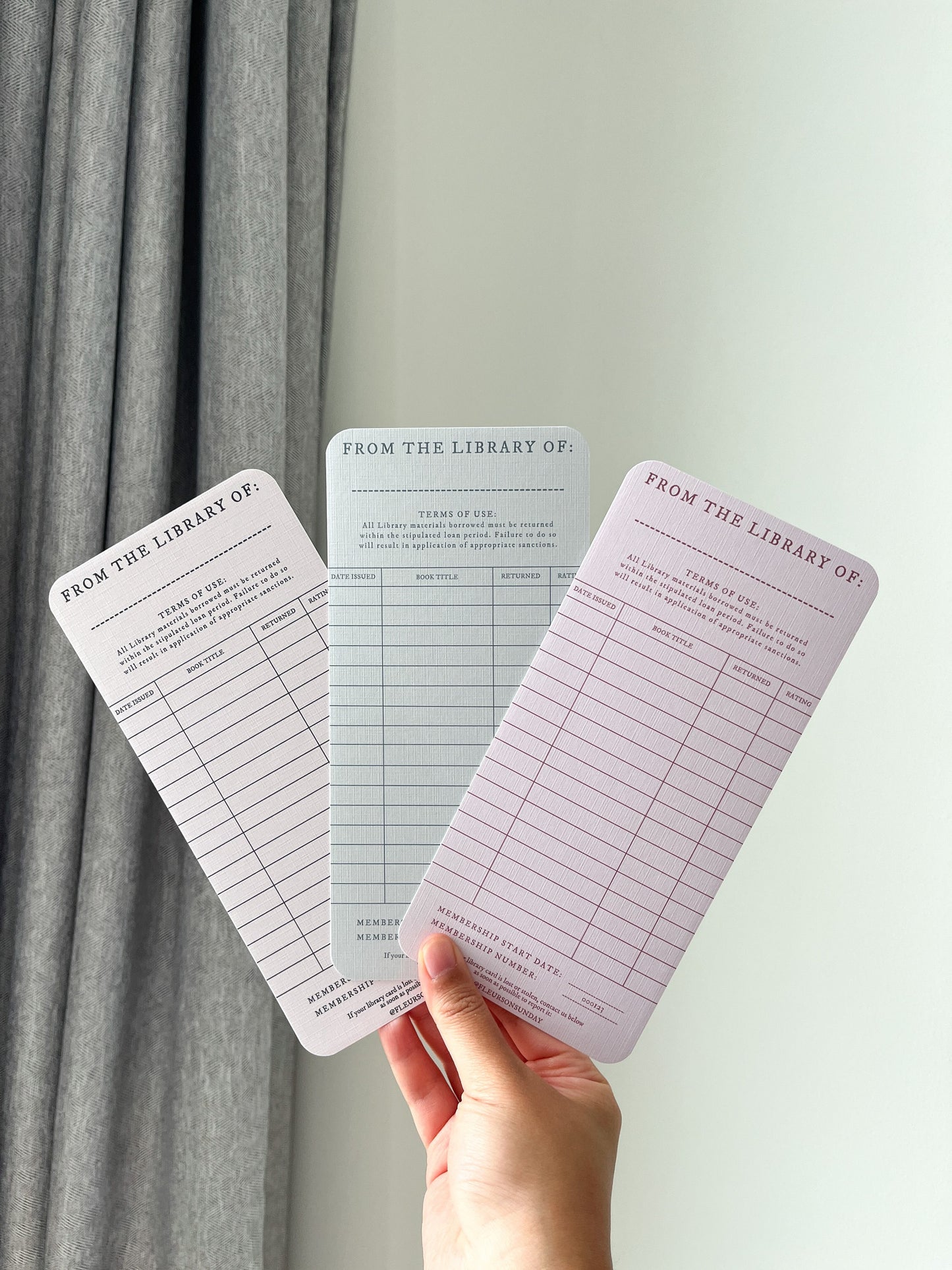 Reading Tracker | Vintage Library Card | Reading Record Log