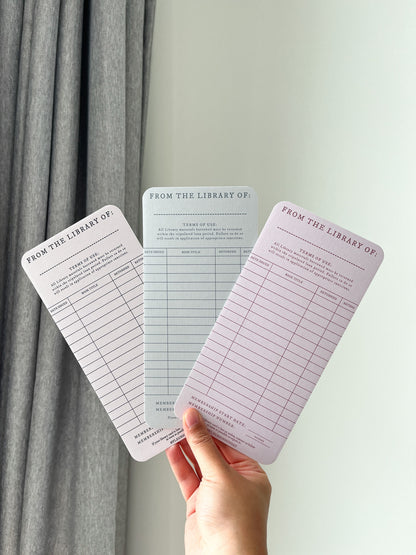 Reading Tracker | Vintage Library Card | Reading Record Log