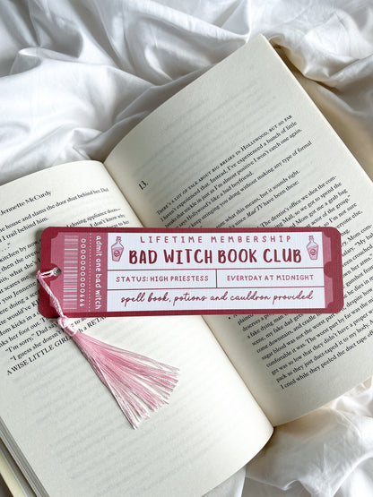 Bad Witch Book Club Bookmark Ticket