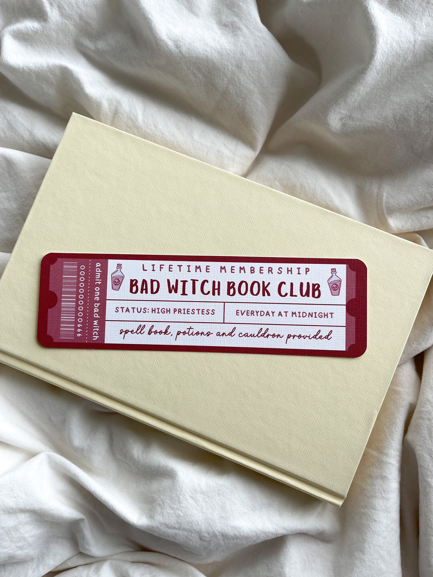 Bad Witch Book Club Bookmark Ticket