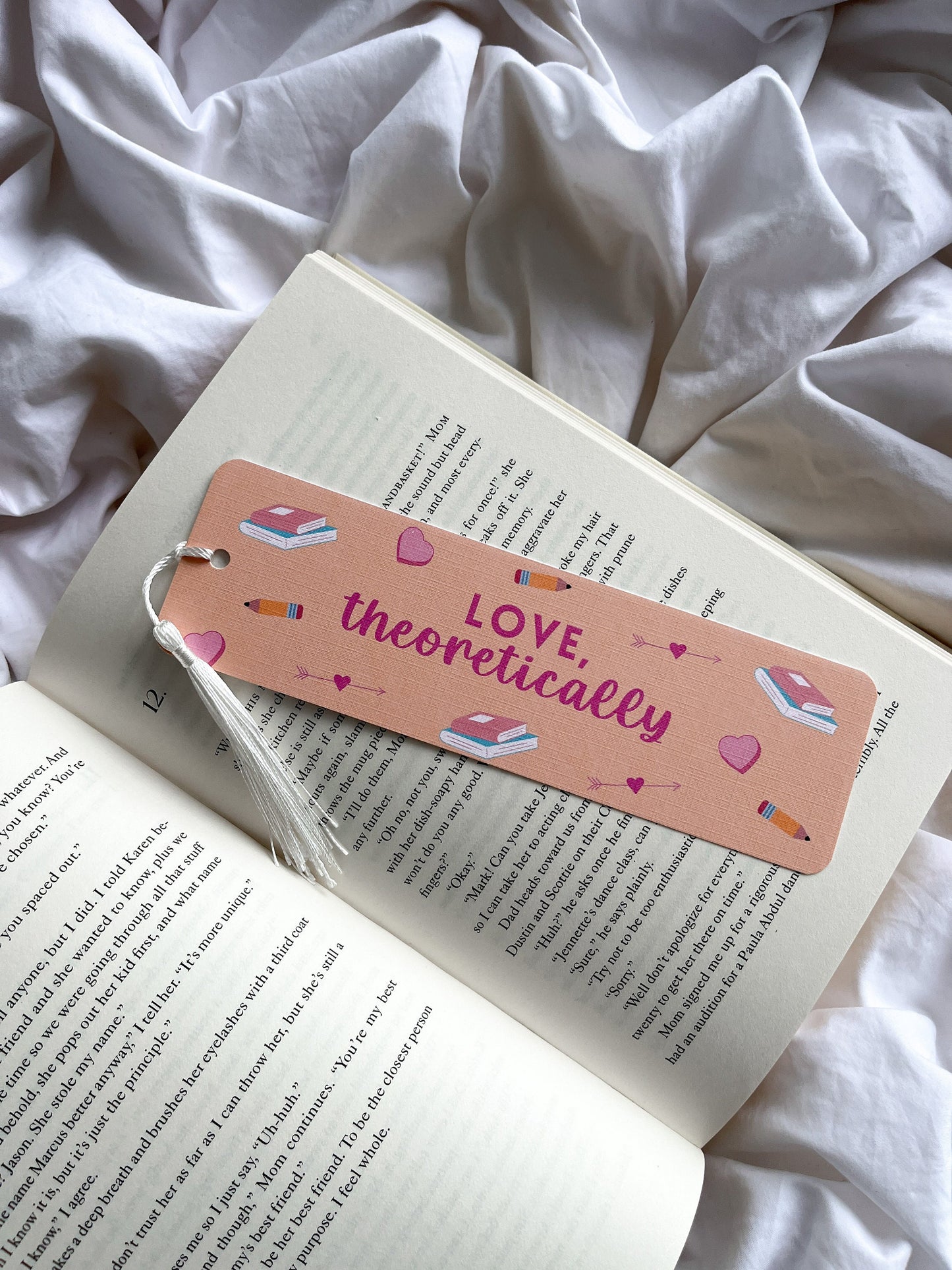 The Love Hypothesis Inspired Bookmark | Love Theoretically Bookmark