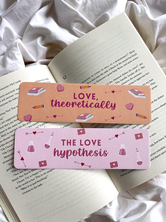 The Love Hypothesis Inspired Bookmark | Love Theoretically Bookmark