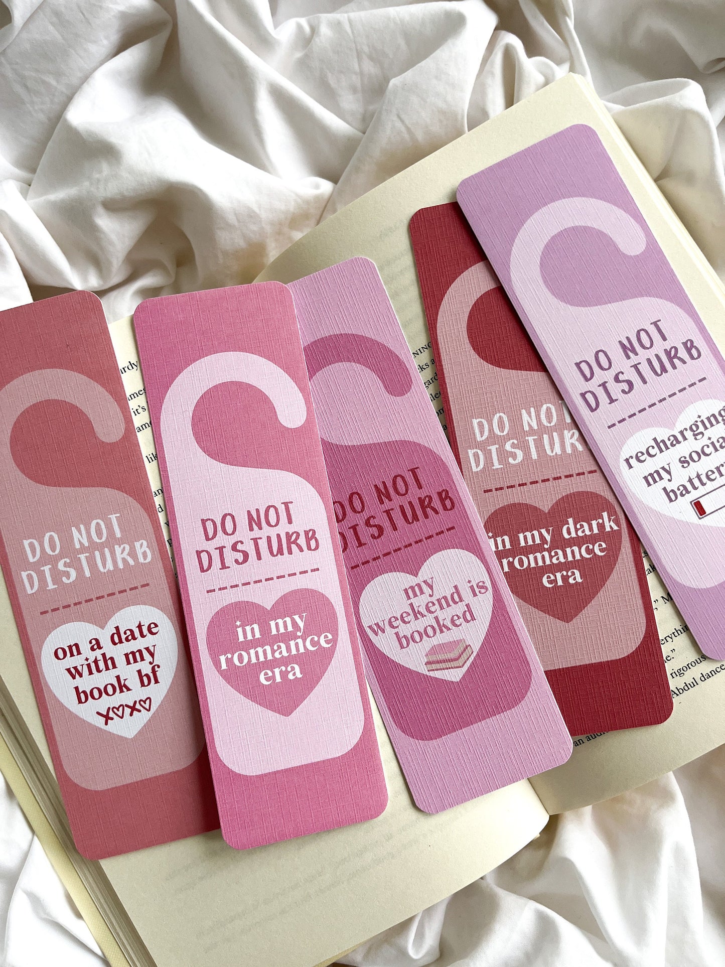 Do Not Disturb Bookmark Series | Cute Romantic Bookmarks