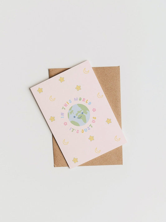 In This World It's Just Us Card | HS Lyric Card