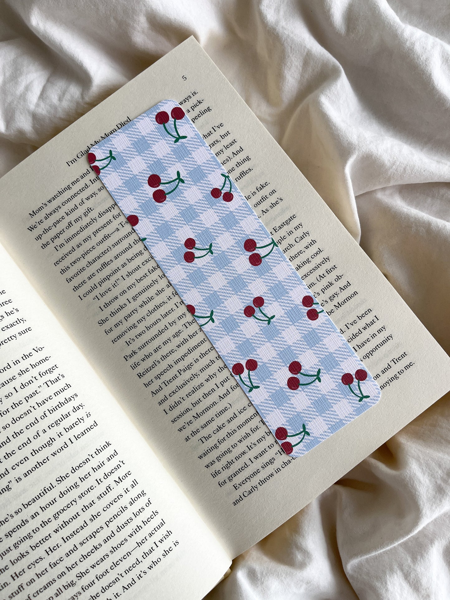 HS Lyrics Bookmarks | Cute Cherry Peach Bookmark | Keep Driving Bookmark