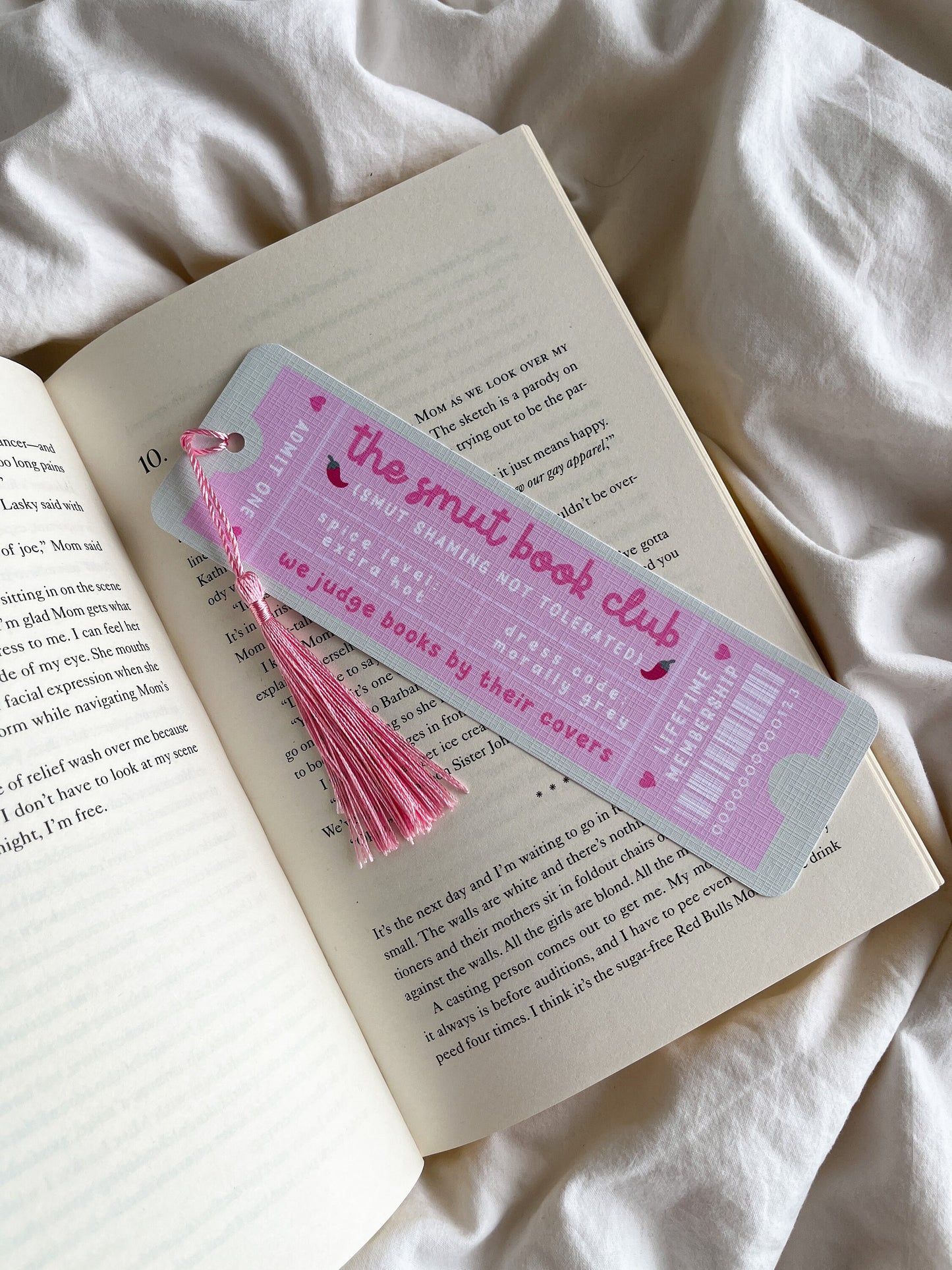 The Smut Book Club Bookmark Ticket