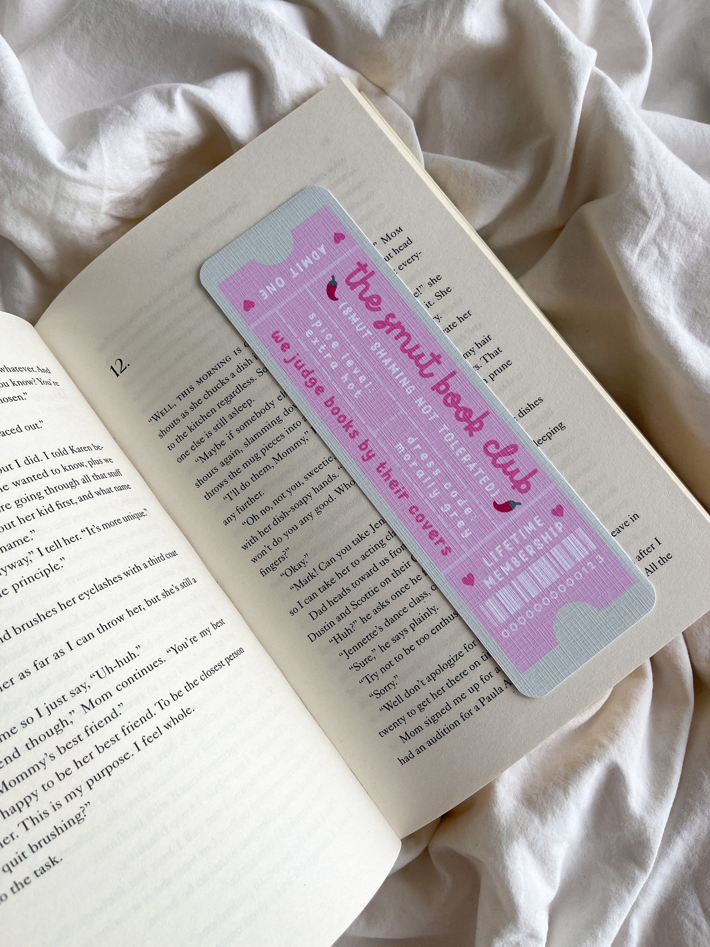 The Smut Book Club Bookmark Ticket