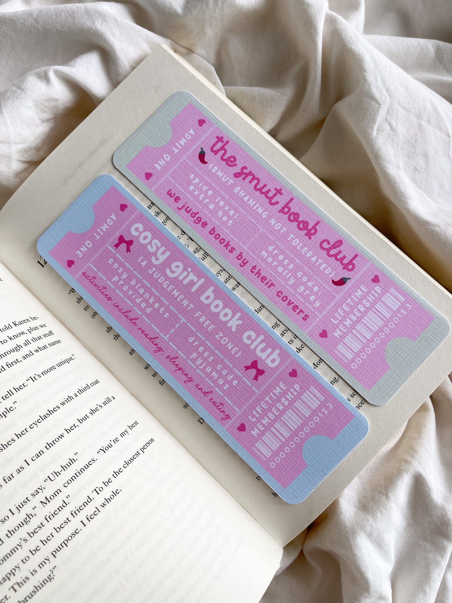 The Smut Book Club Bookmark Ticket