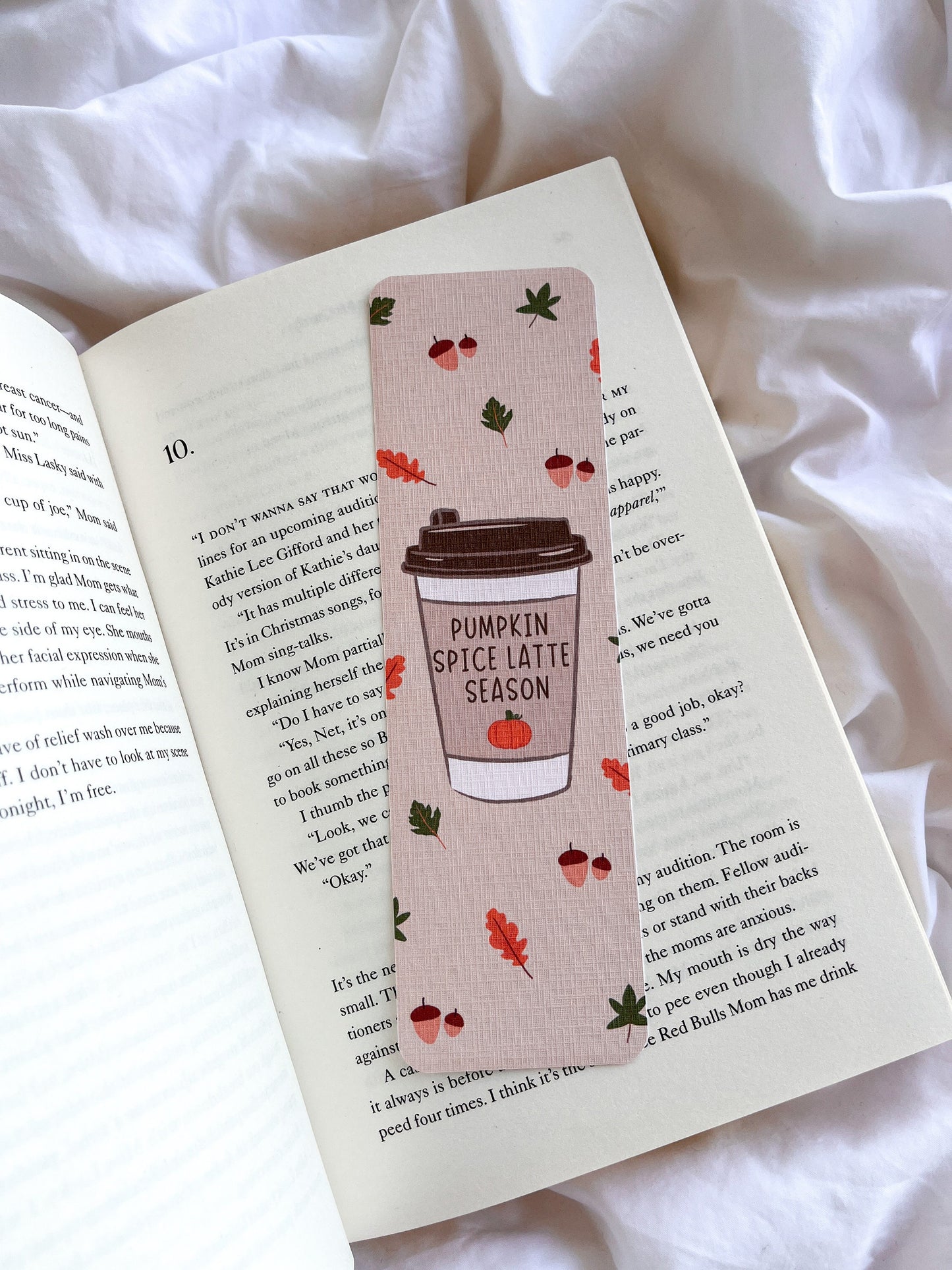 Coffee Bookmark | Autumn Fall Bookmarks | Pumpkin Spice Latte