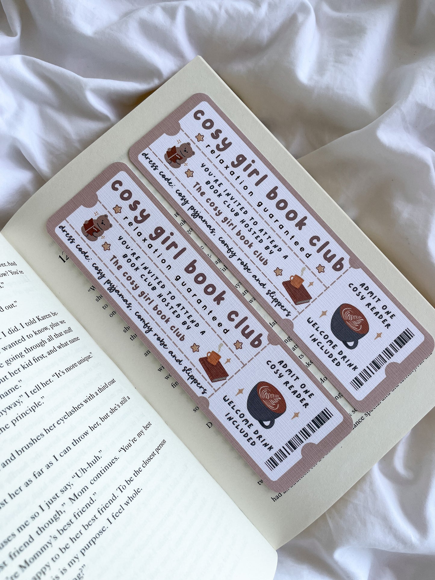 Cosy Girl Book Club Bookmark