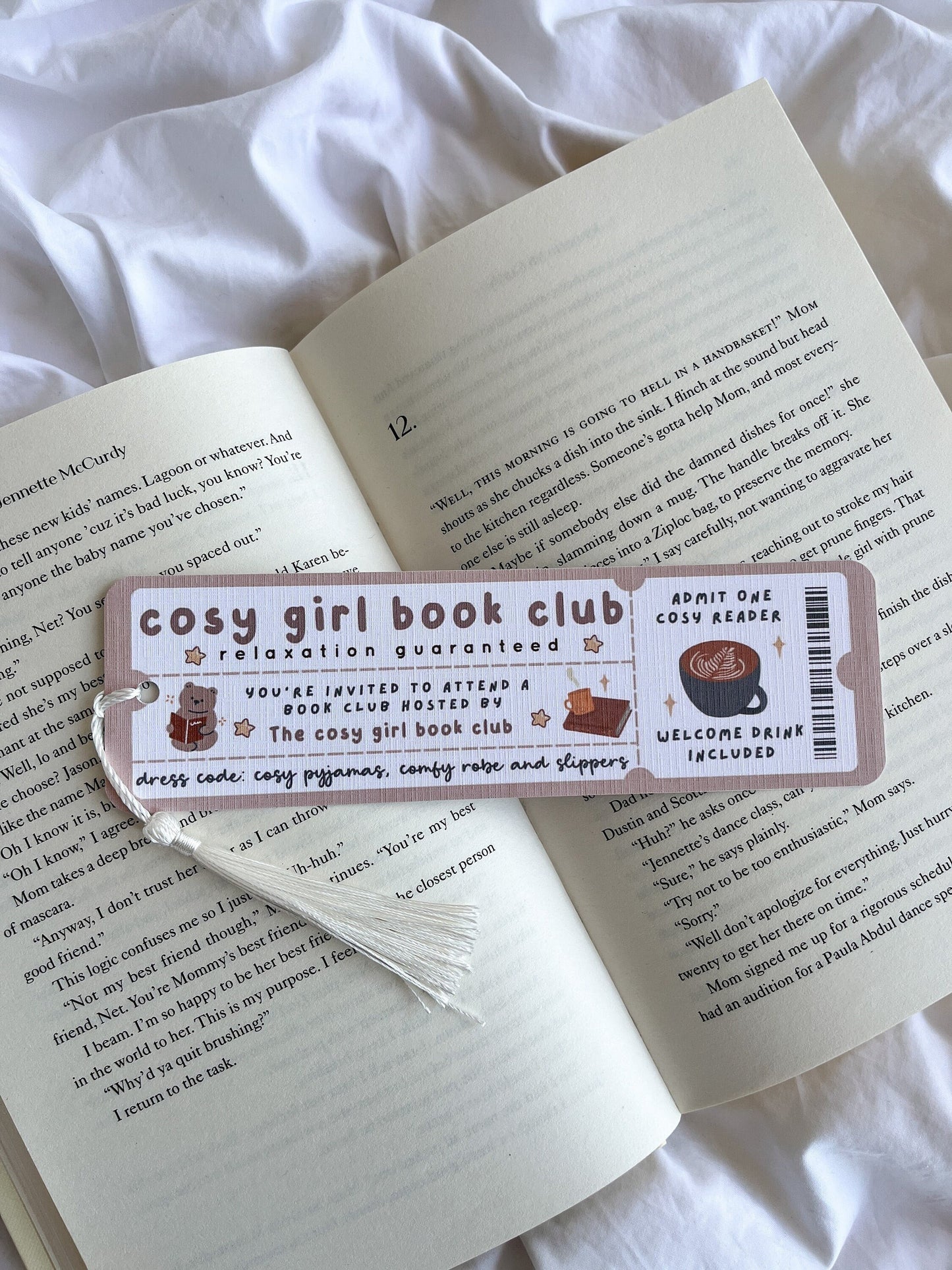 Cosy Girl Book Club Bookmark