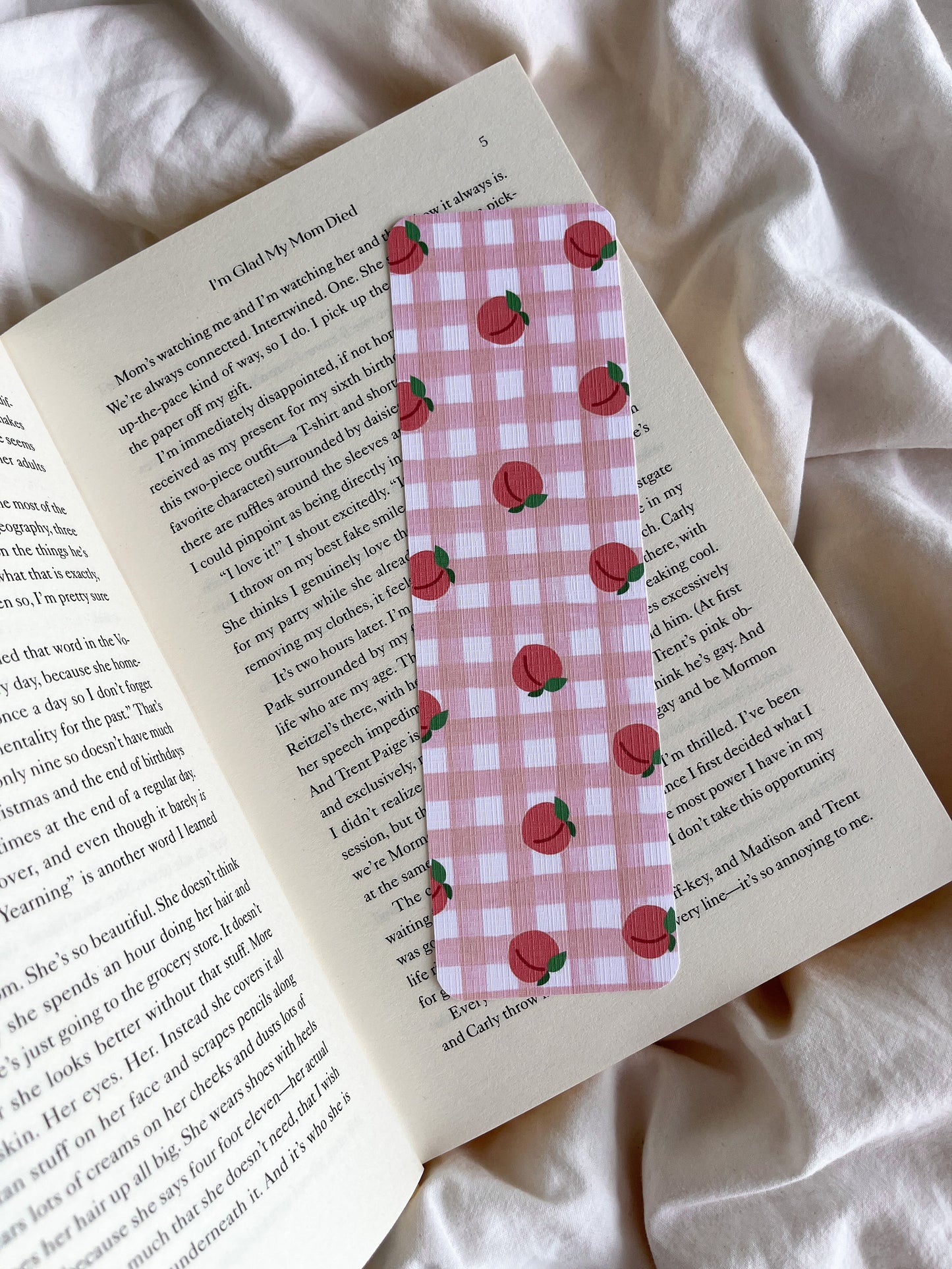 HS Lyrics Bookmarks | Cute Cherry Peach Bookmark | Keep Driving Bookmark