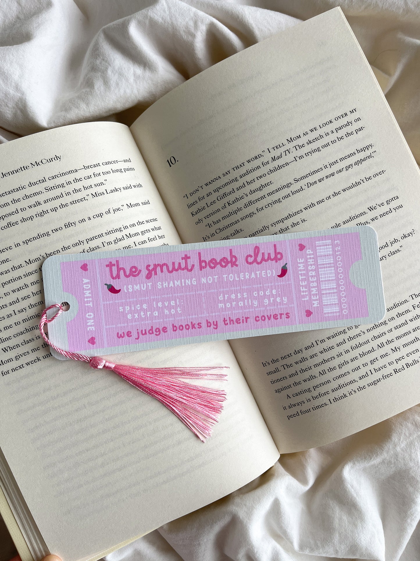 The Smut Book Club Bookmark Ticket