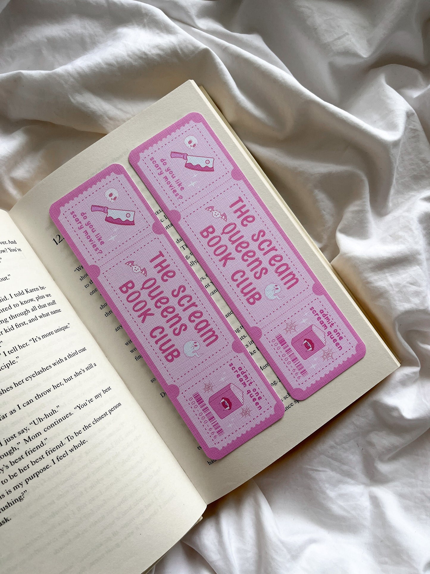 Scream Queens Book Club Bookmark Ticket