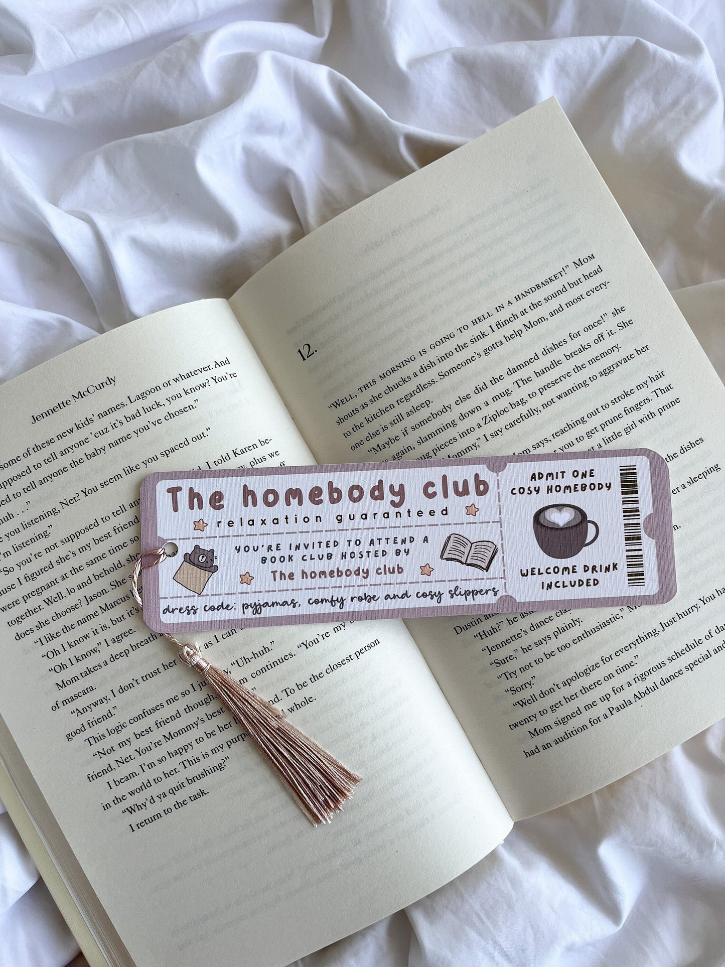 The Homebody Book Club Bookmark