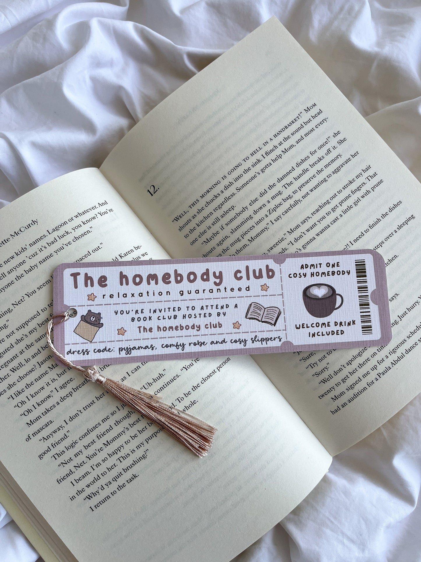 The Homebody Book Club Bookmark