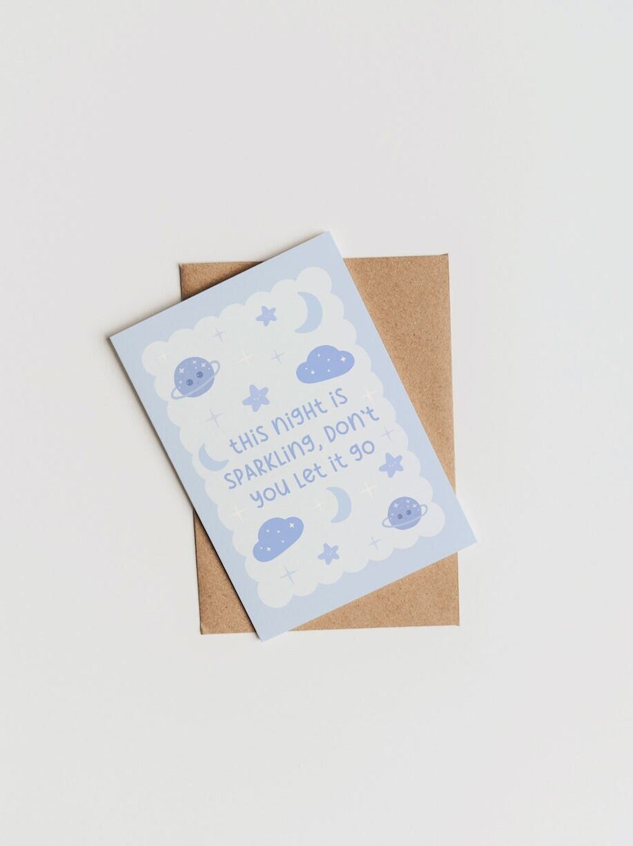 This Night Is Sparkling Greeting Card | TS Enchanted To Meet You Card