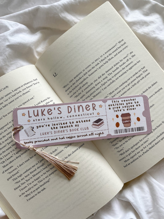 Luke’s Diner Bookmark | | Gilmore Girls Bookmark