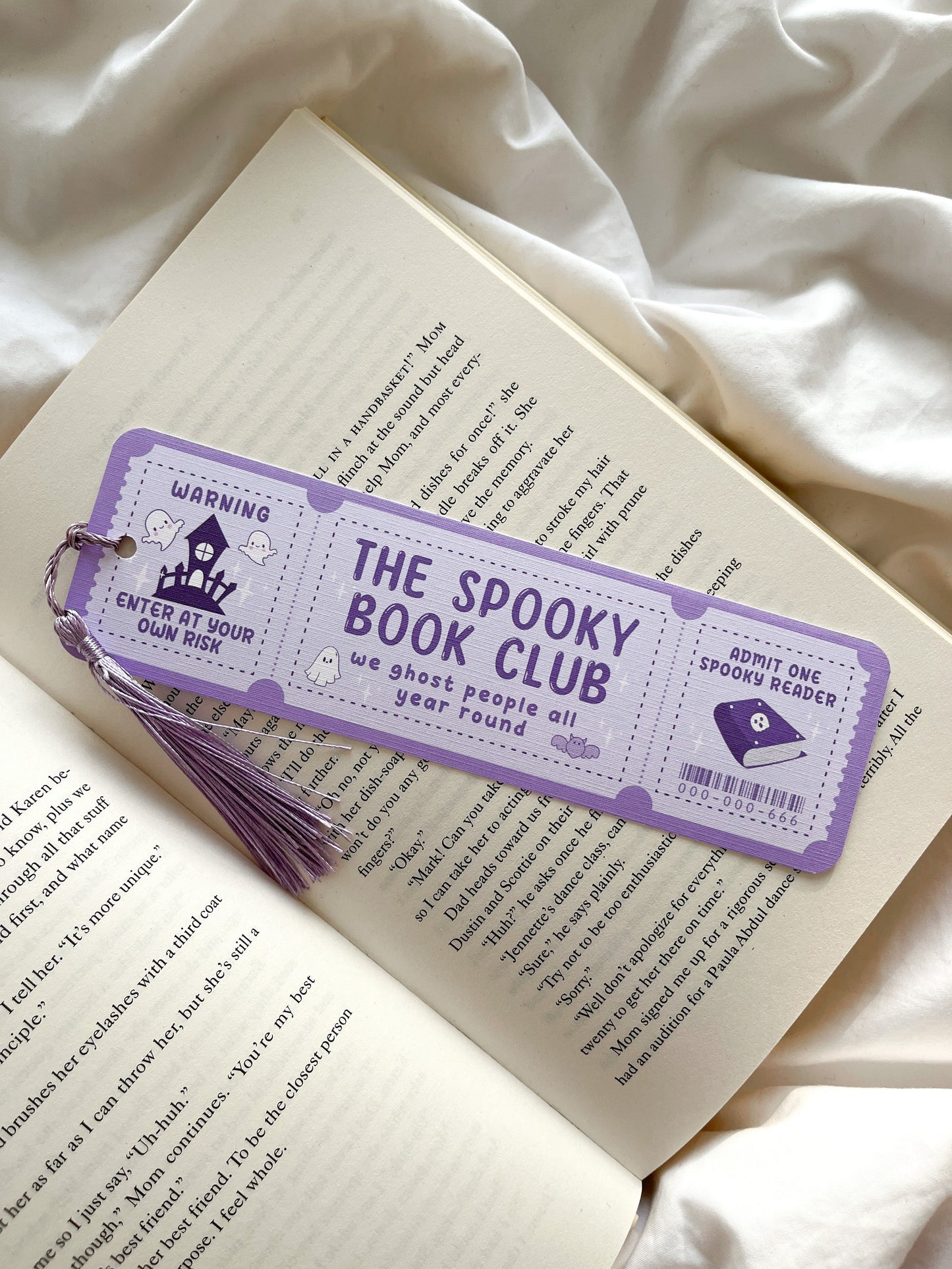 Spooky Book Club | Halloween Bookmark Ticket