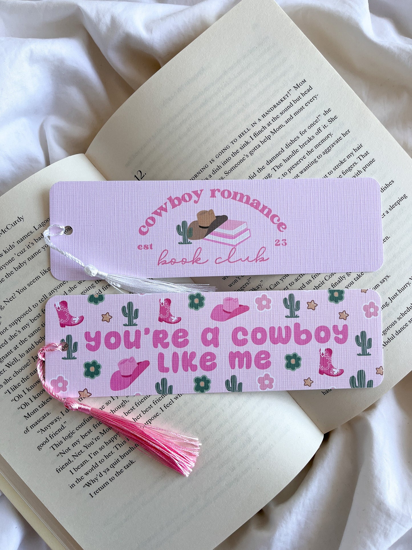 Cowboy Romance Book Club Bookmark | TS Cowboy Like Me Taylor Lyrics Bookmark