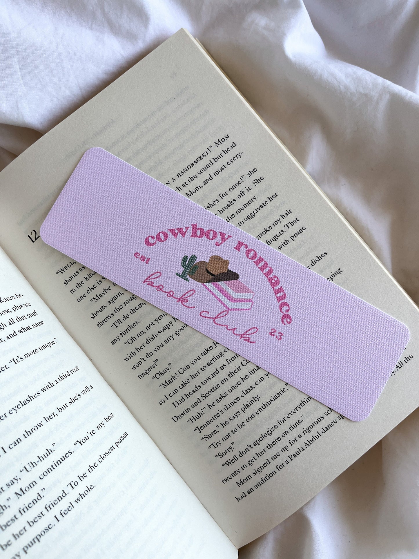 Cowboy Romance Book Club Bookmark | TS Cowboy Like Me Taylor Lyrics Bookmark