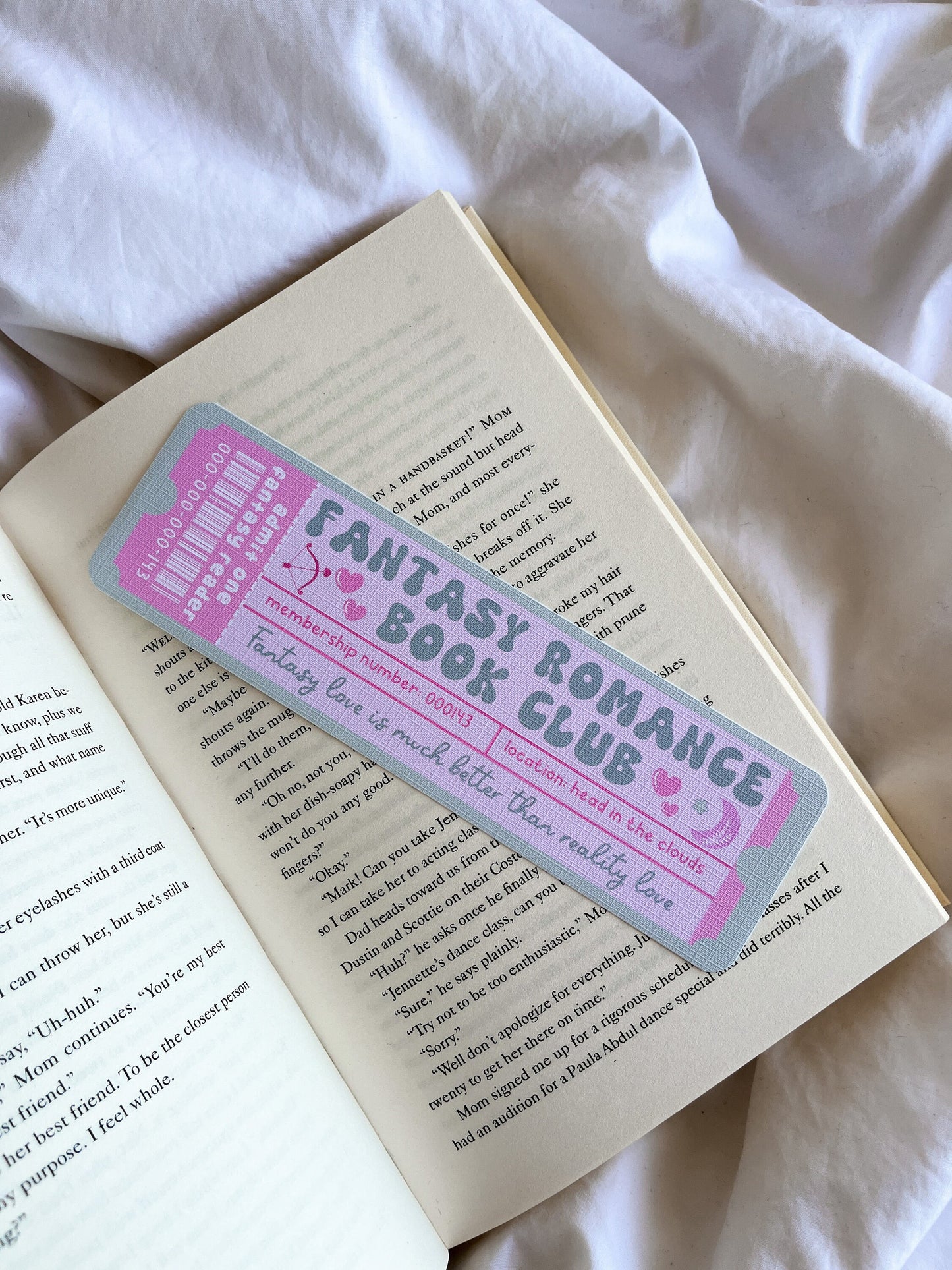 Fantasy Romance Book Club Bookmark | Romantasy Bookmark