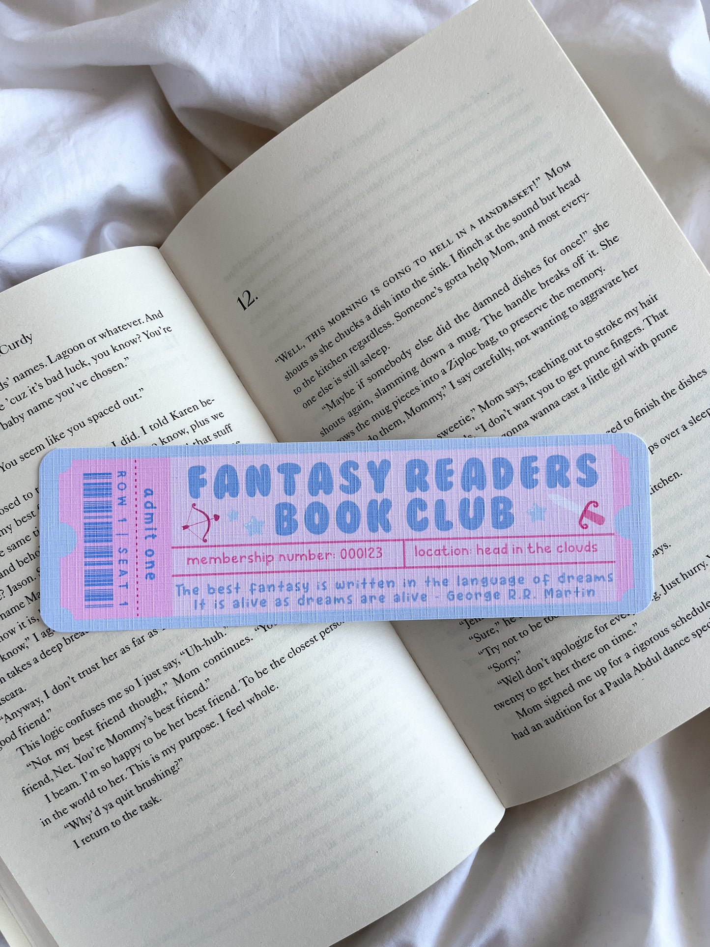 Fantasy Readers Book Club Bookmark | Fantasy Reader Bookmark