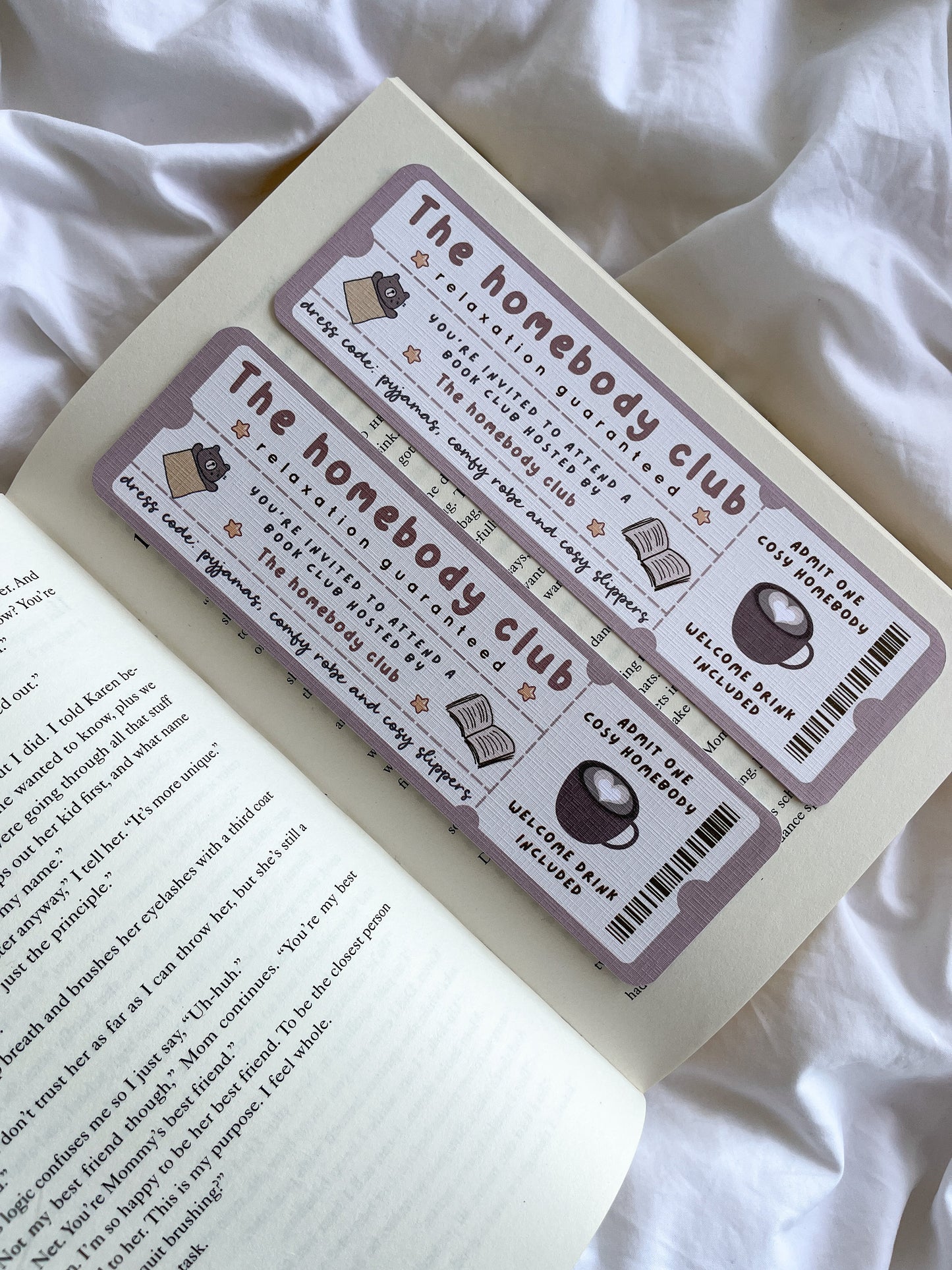 The Homebody Book Club Bookmark