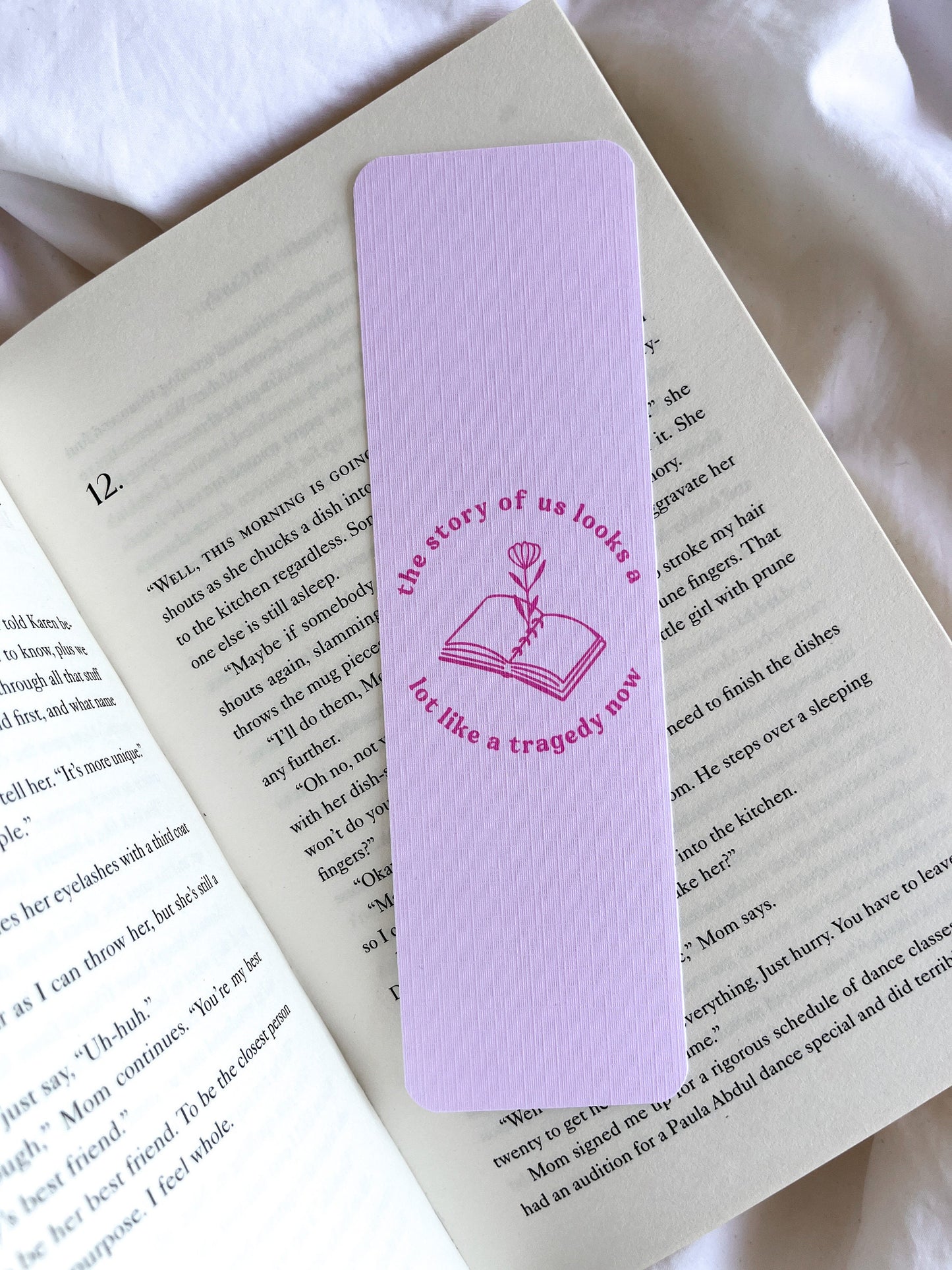 She’s The Kind Of Book You Can’t Put Down Bookmark | The Story of Us | Taylor Lyrics Bookmarks | Minimal Bookmark | When Emma Falls In Love