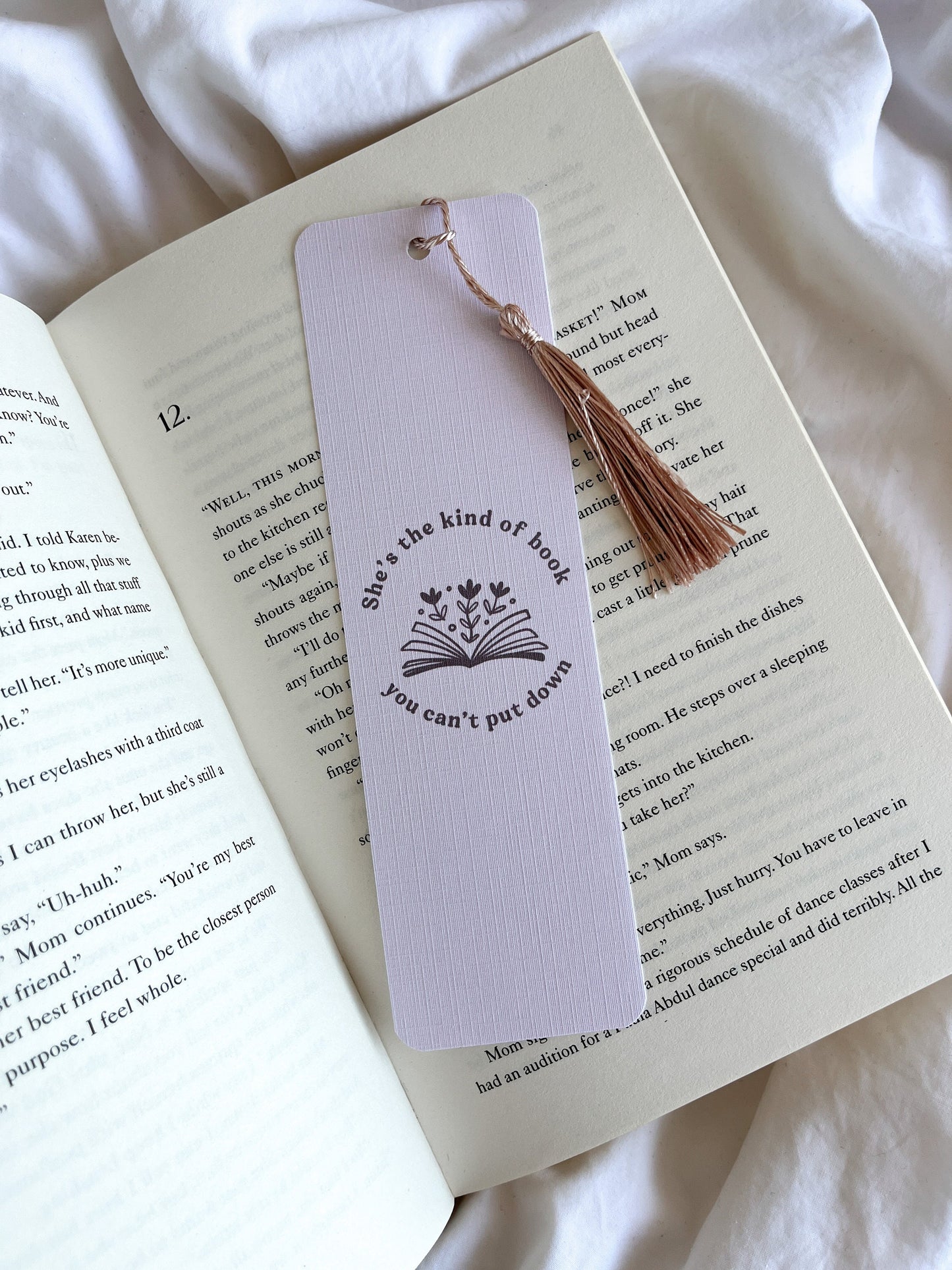 She’s The Kind Of Book You Can’t Put Down Bookmark | The Story of Us | Taylor Lyrics Bookmarks | Minimal Bookmark | When Emma Falls In Love