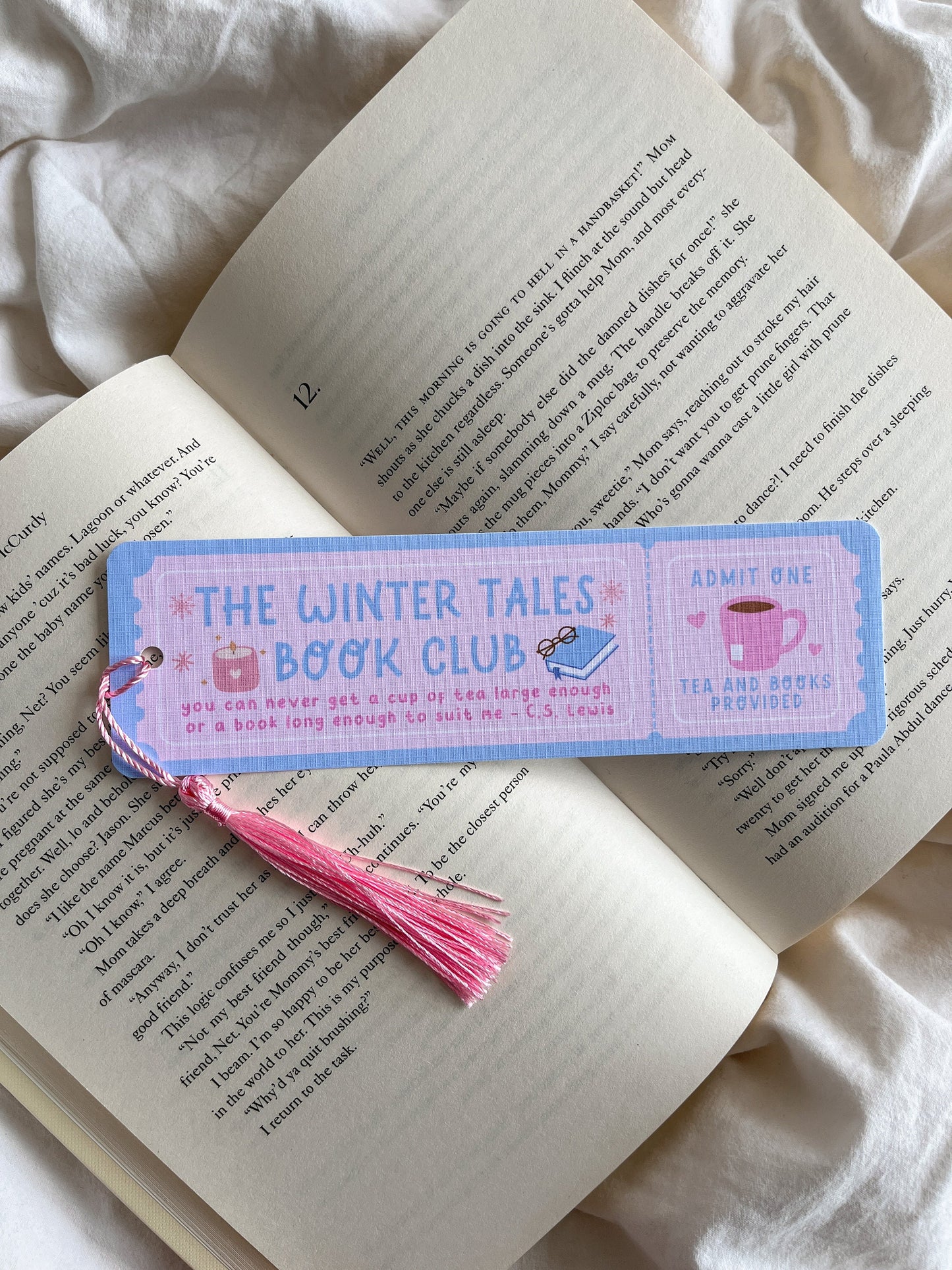 The Winter Tales Book Club Bookmark Ticket