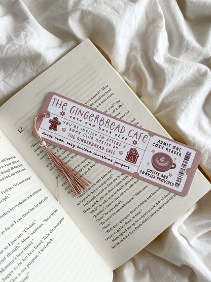 The Gingerbread Cafe Bookmark Ticket