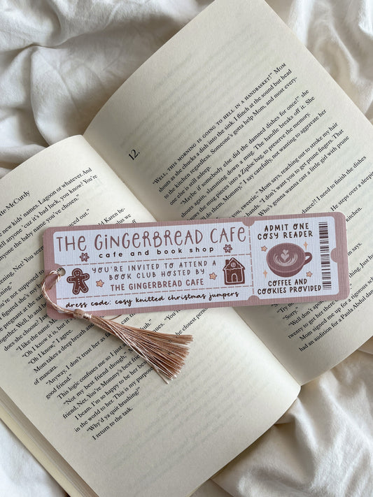 The Gingerbread Cafe Bookmark Ticket